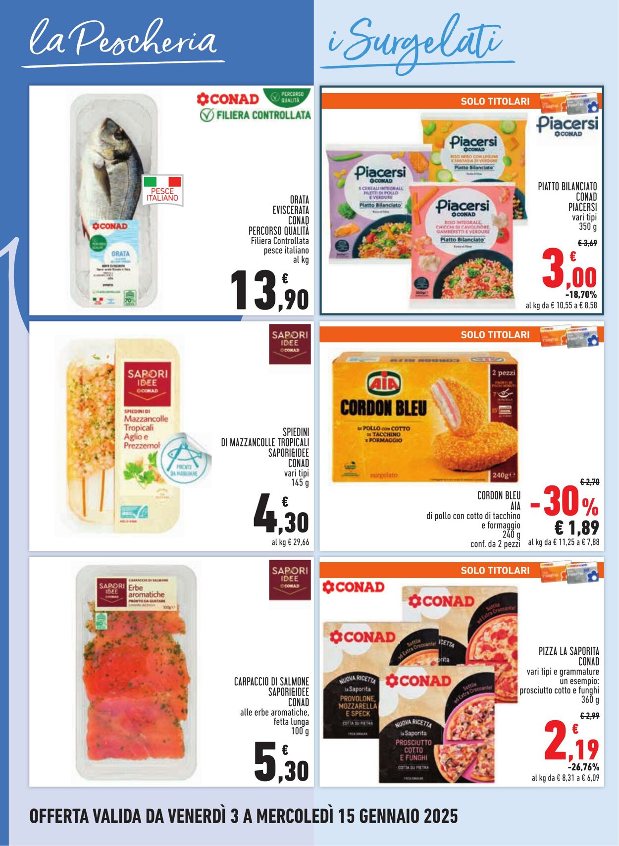 Volantino Conad 03.01.2025 - 15.01.2025