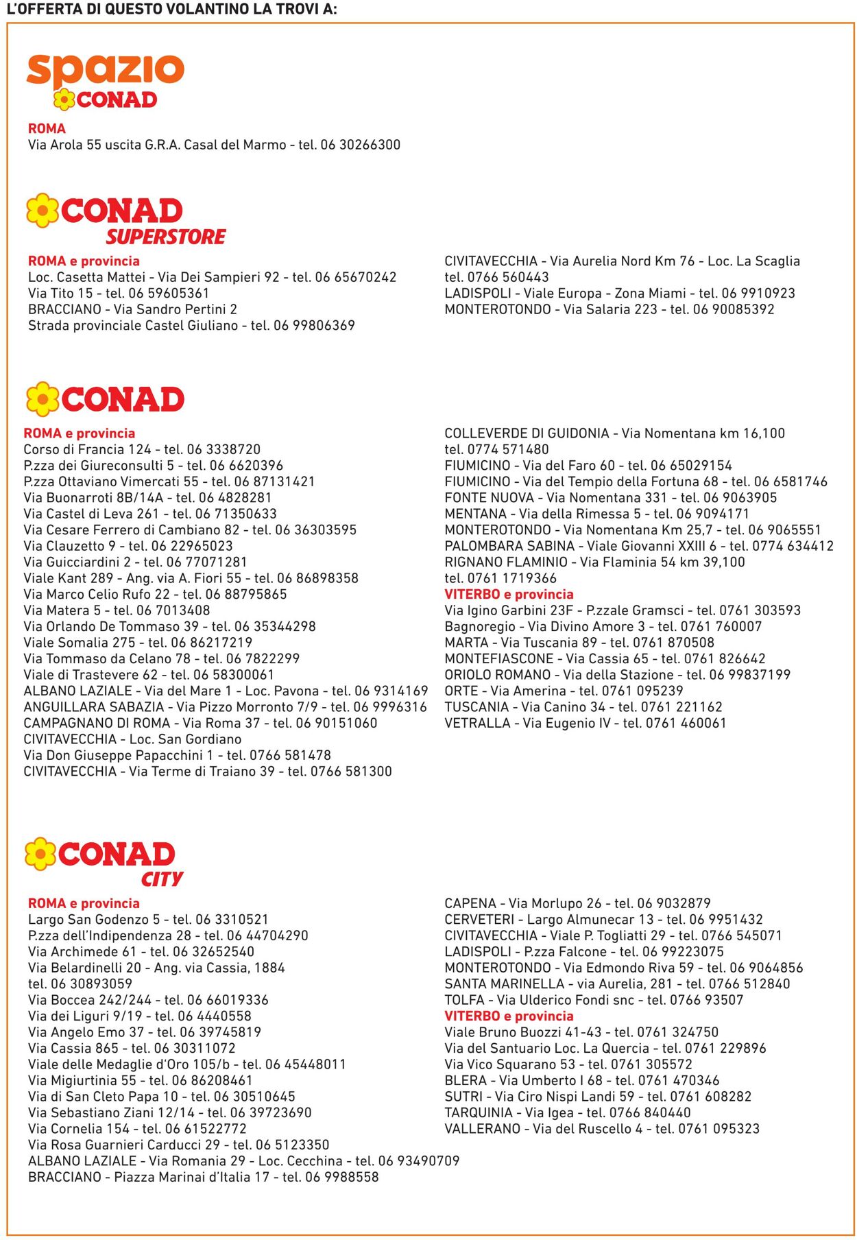 Volantino Conad 08.07.2024 - 21.08.2024