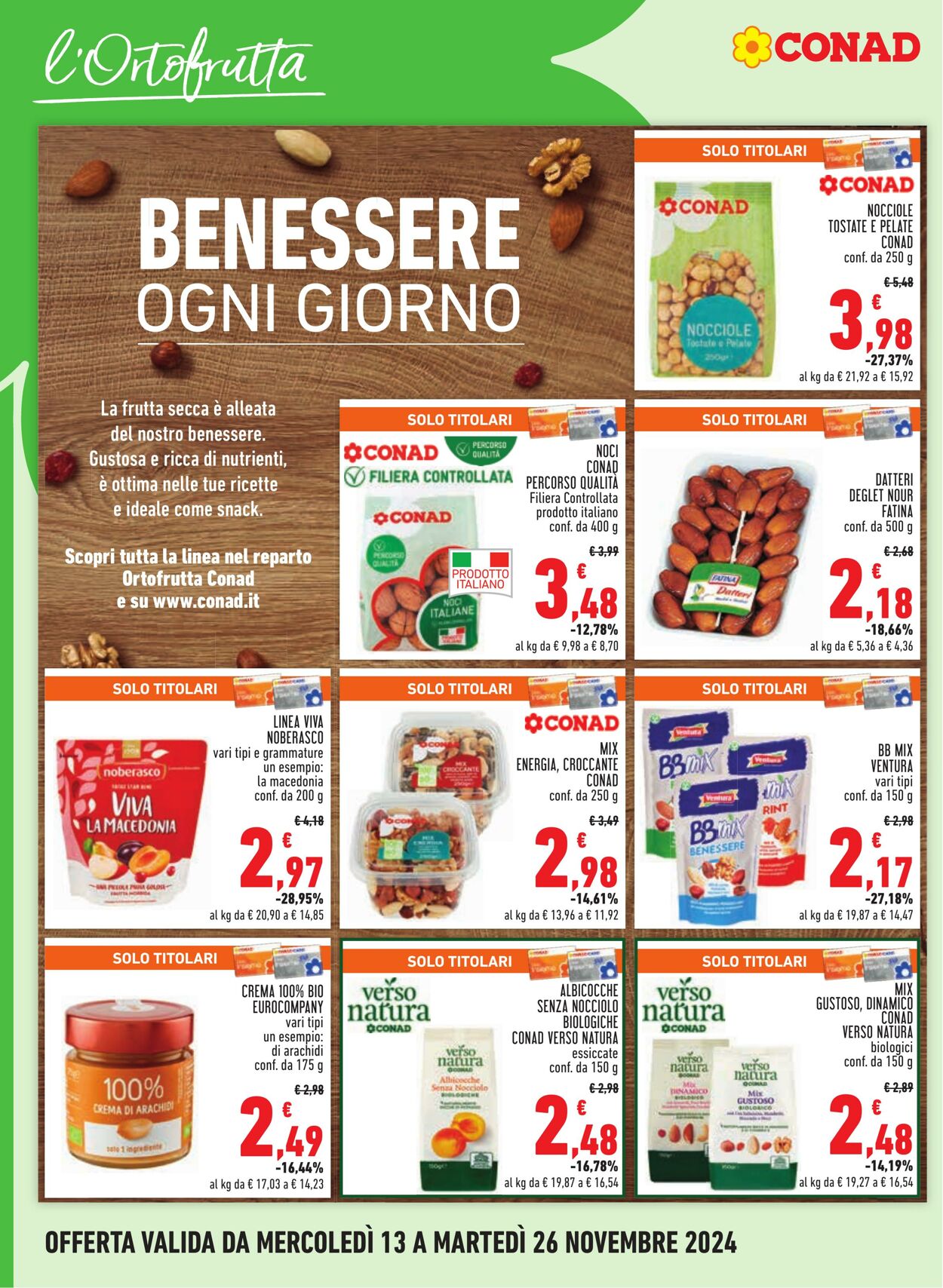 Volantino Conad 13.11.2024 - 26.11.2024