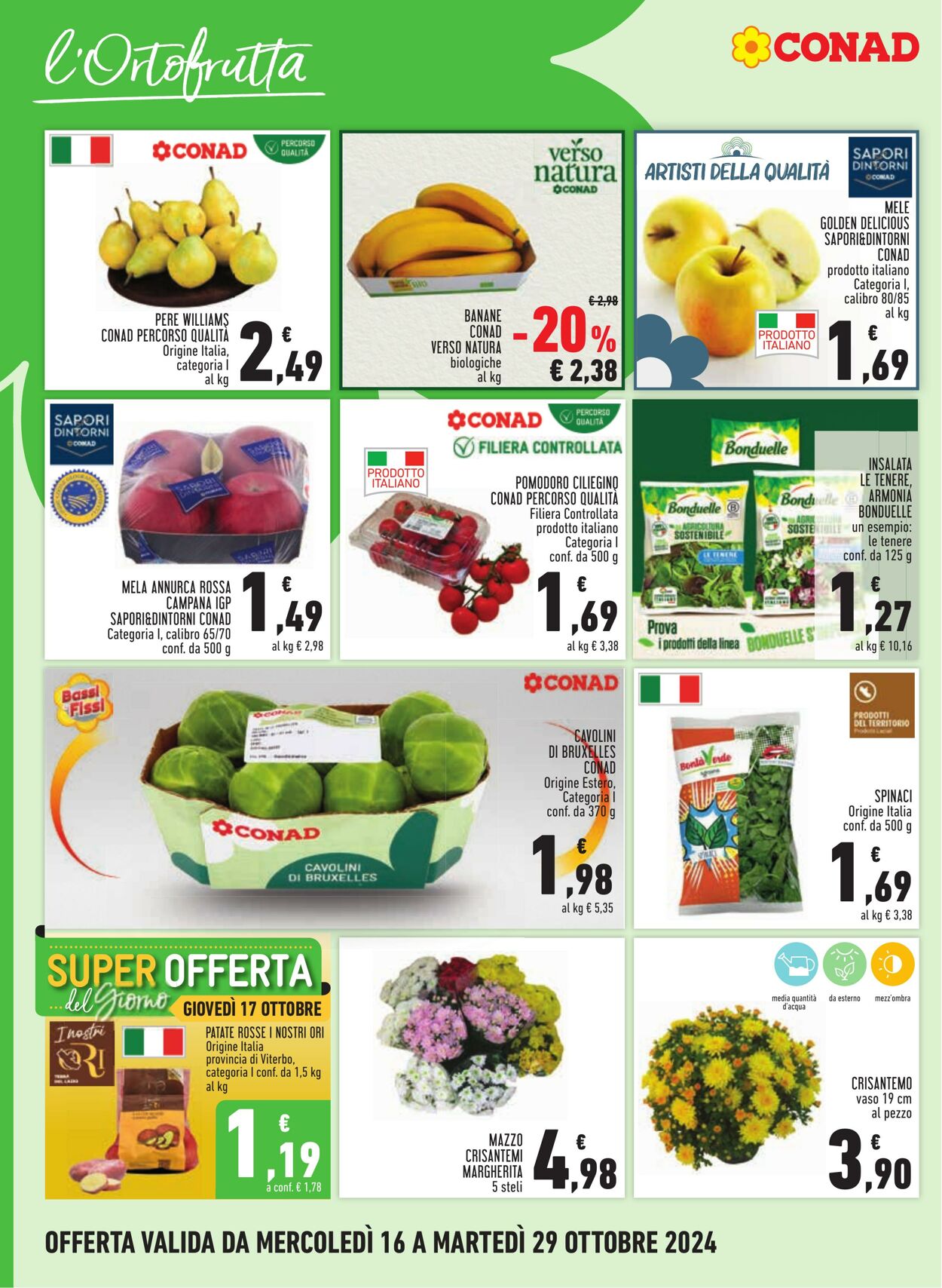 Volantino Conad 16.10.2024 - 29.10.2024