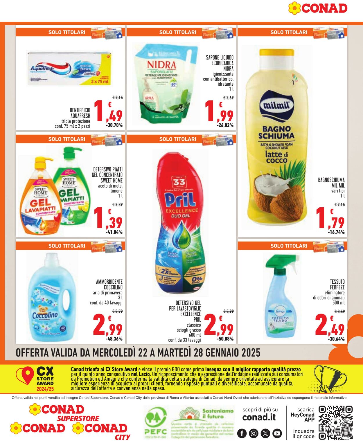 Volantino Conad 22.01.2025 - 28.01.2025