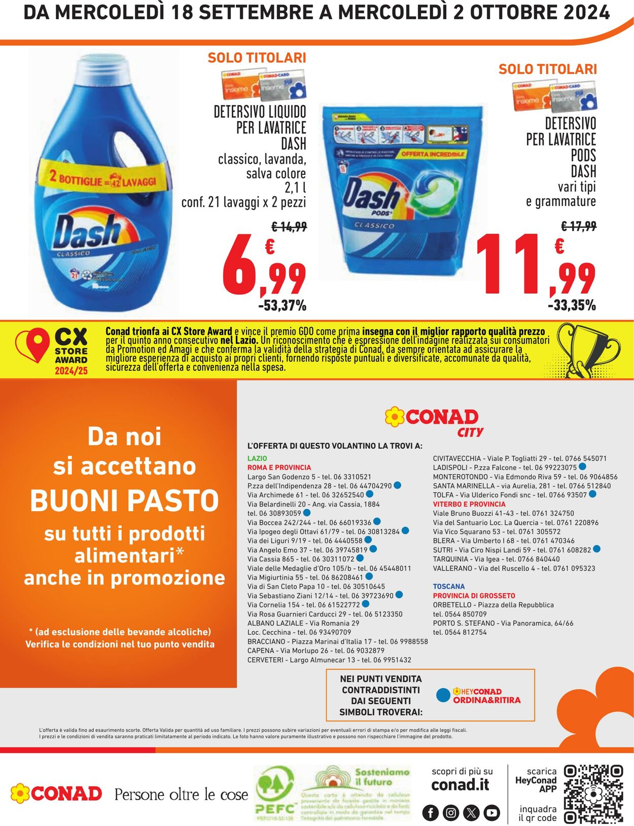 Volantino Conad 18.09.2024 - 02.10.2024