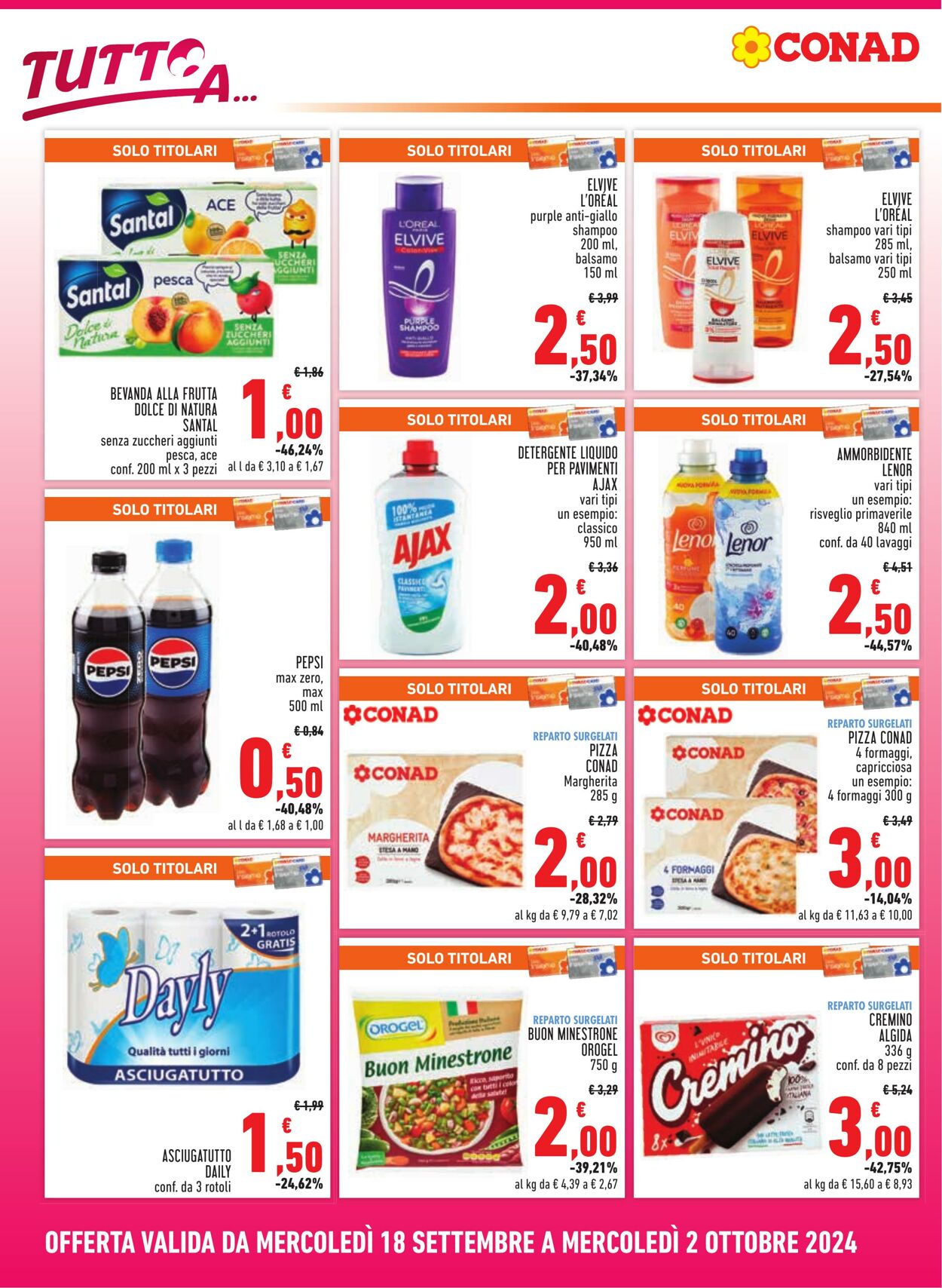 Volantino Conad 18.09.2024 - 02.10.2024