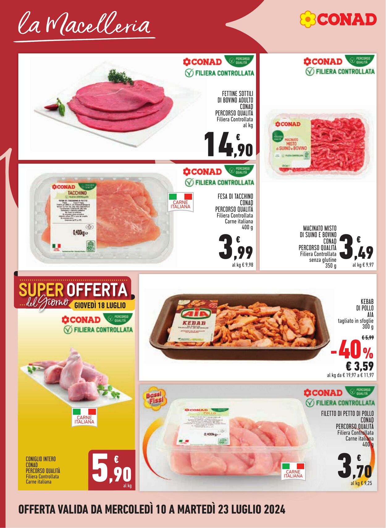 Volantino Conad 10.07.2024 - 23.07.2024