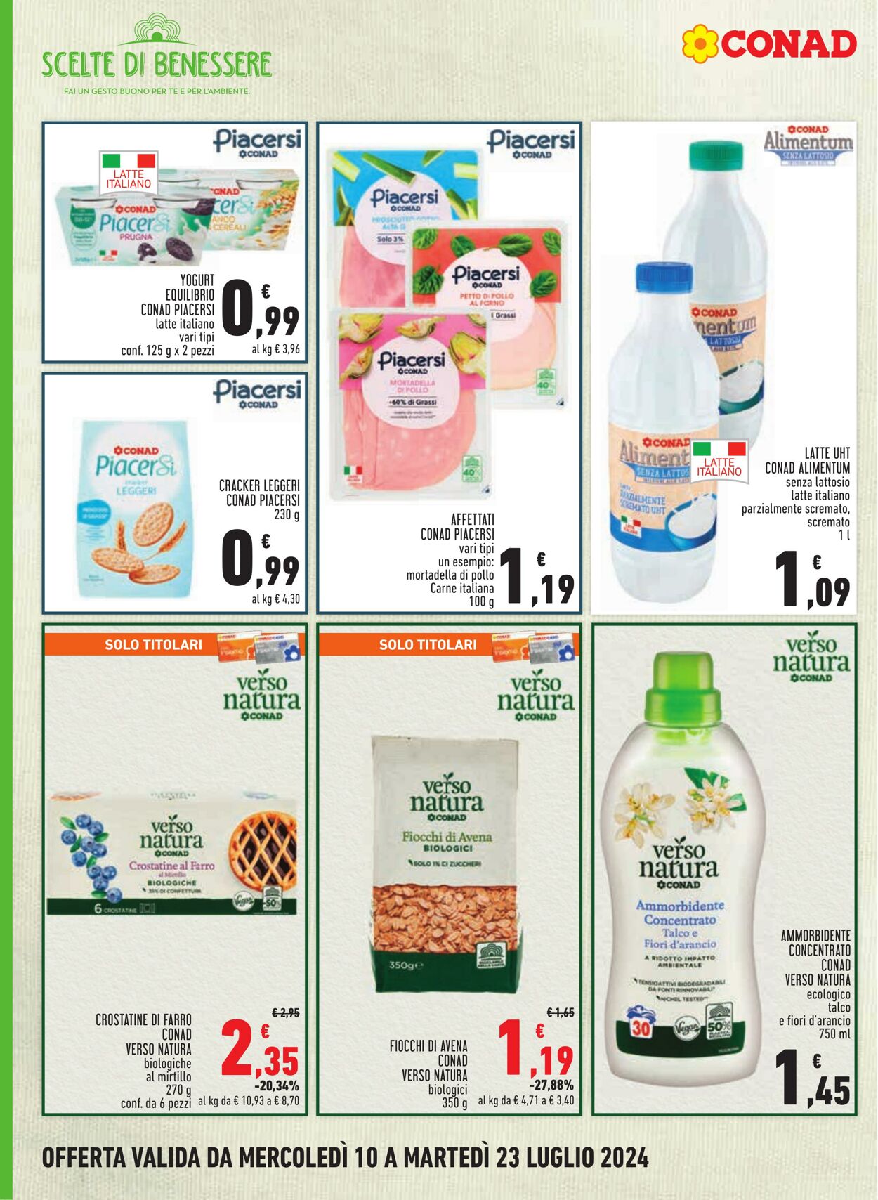 Volantino Conad 10.07.2024 - 23.07.2024