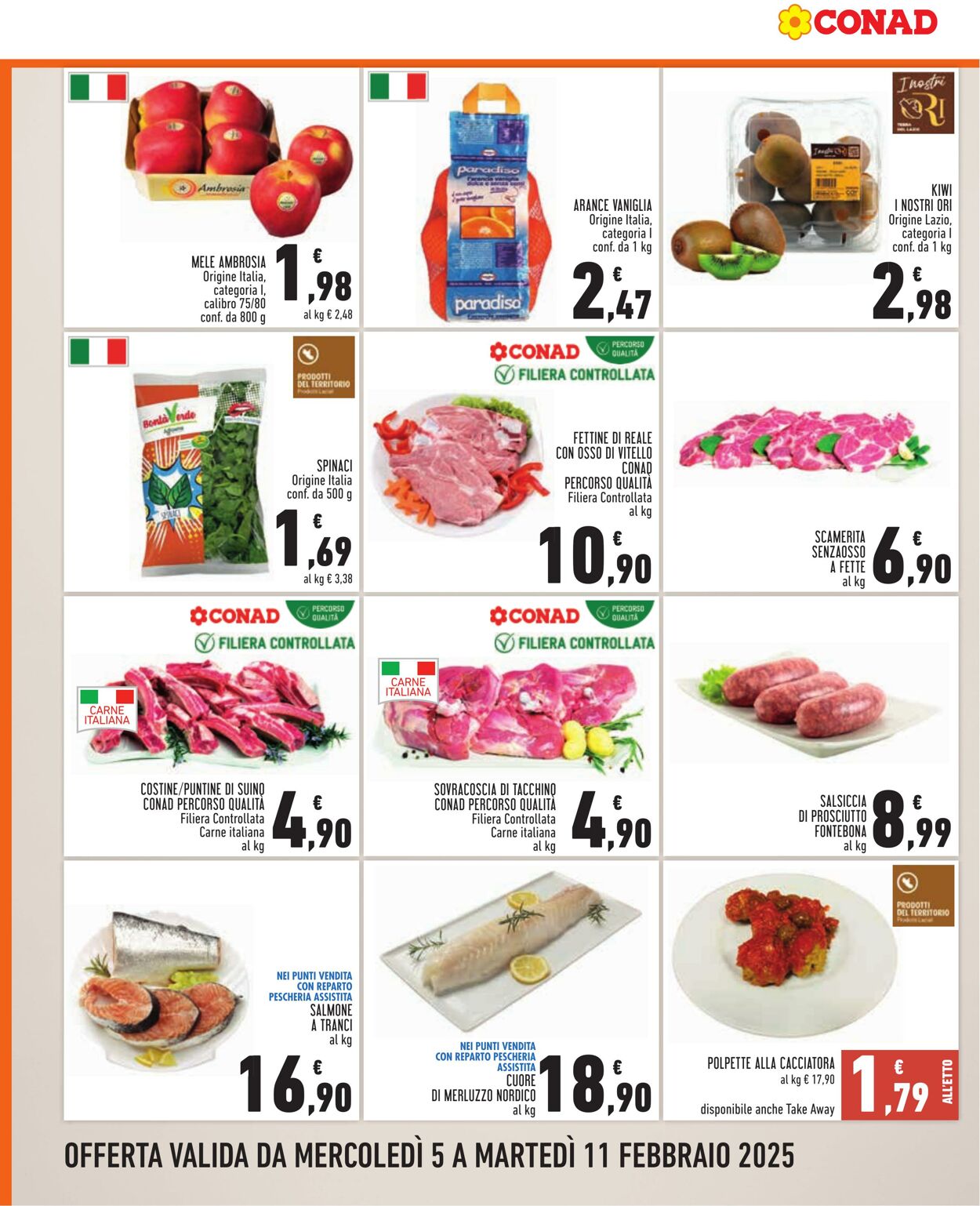 Volantino Conad 05.01.2025 - 11.02.2025