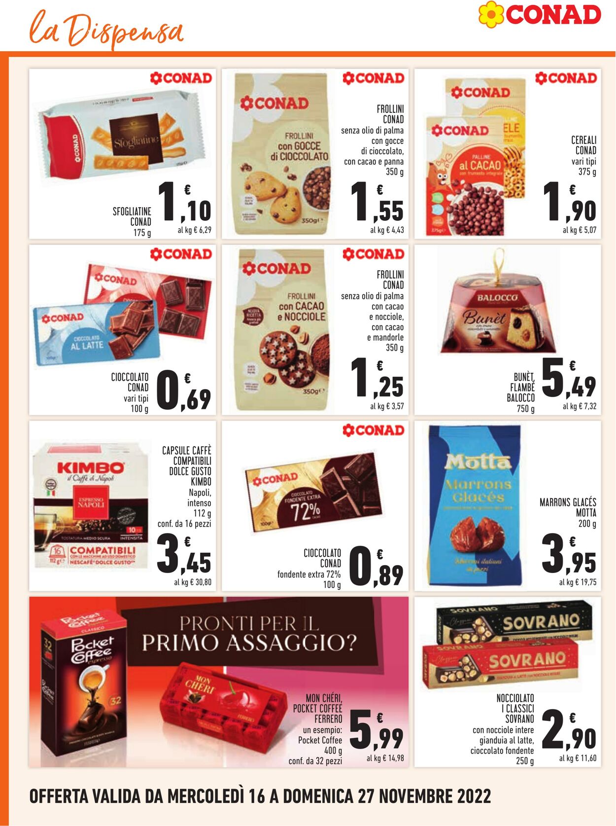 Volantino Conad 16.11.2022 - 27.11.2022