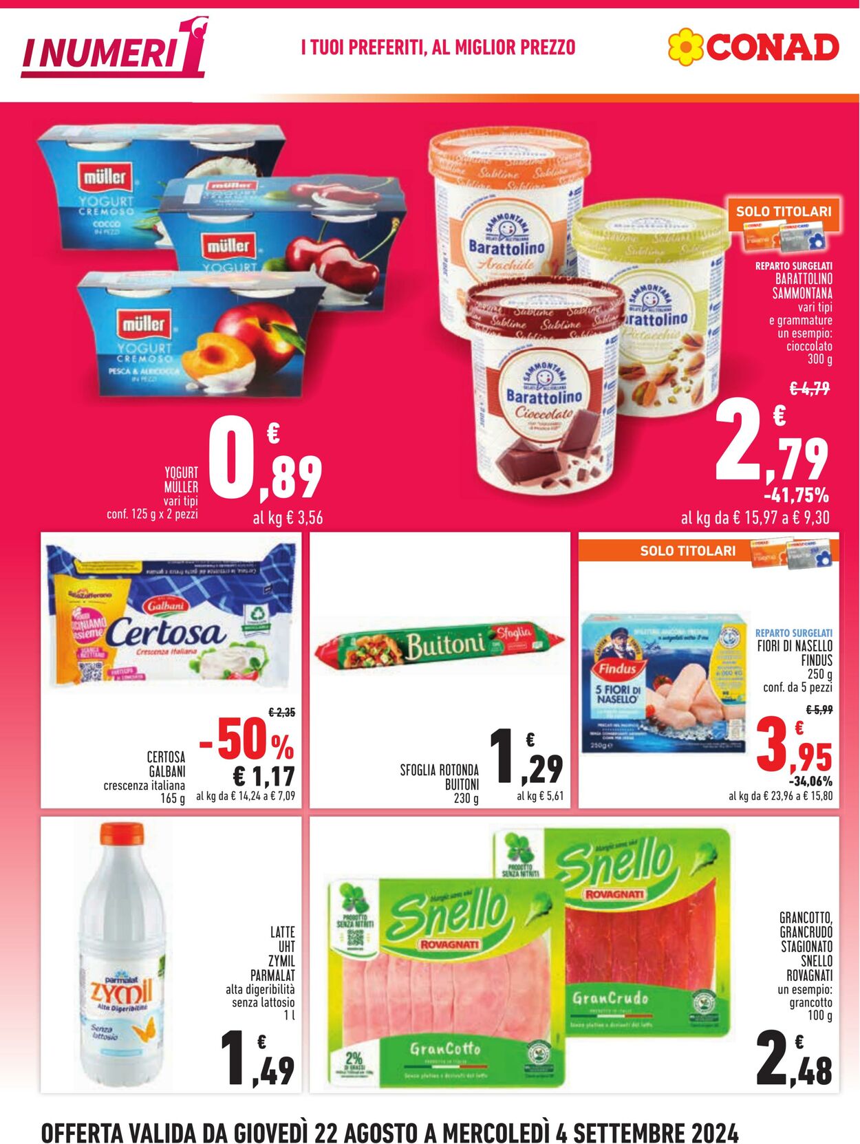 Volantino Conad 22.08.2024 - 04.09.2024