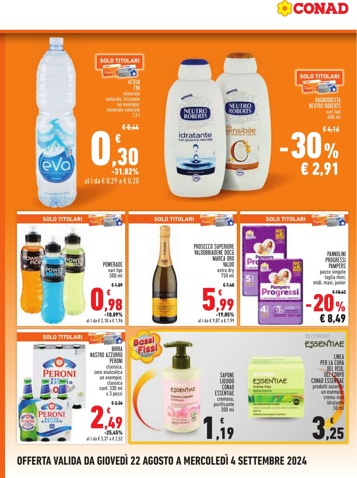 Volantino Conad 22.08.2024 - 04.09.2024