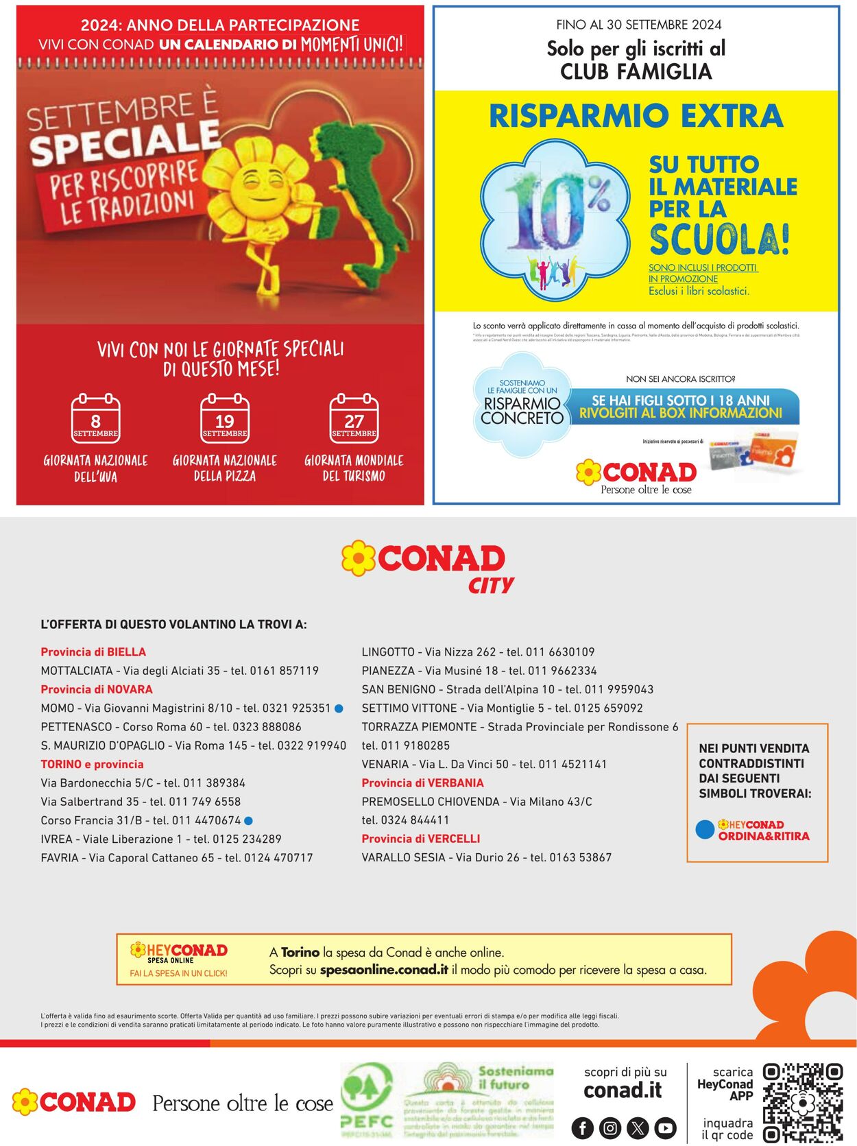 Volantino Conad 22.08.2024 - 04.09.2024