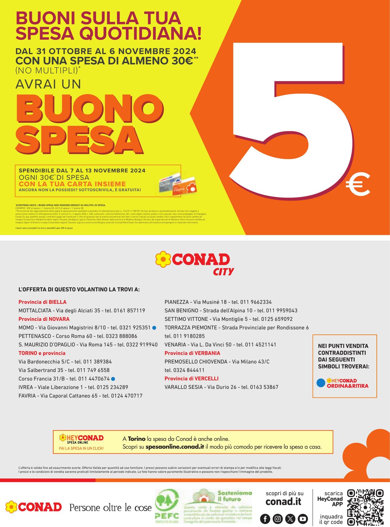 Volantino Conad 31.10.2024 - 13.11.2024