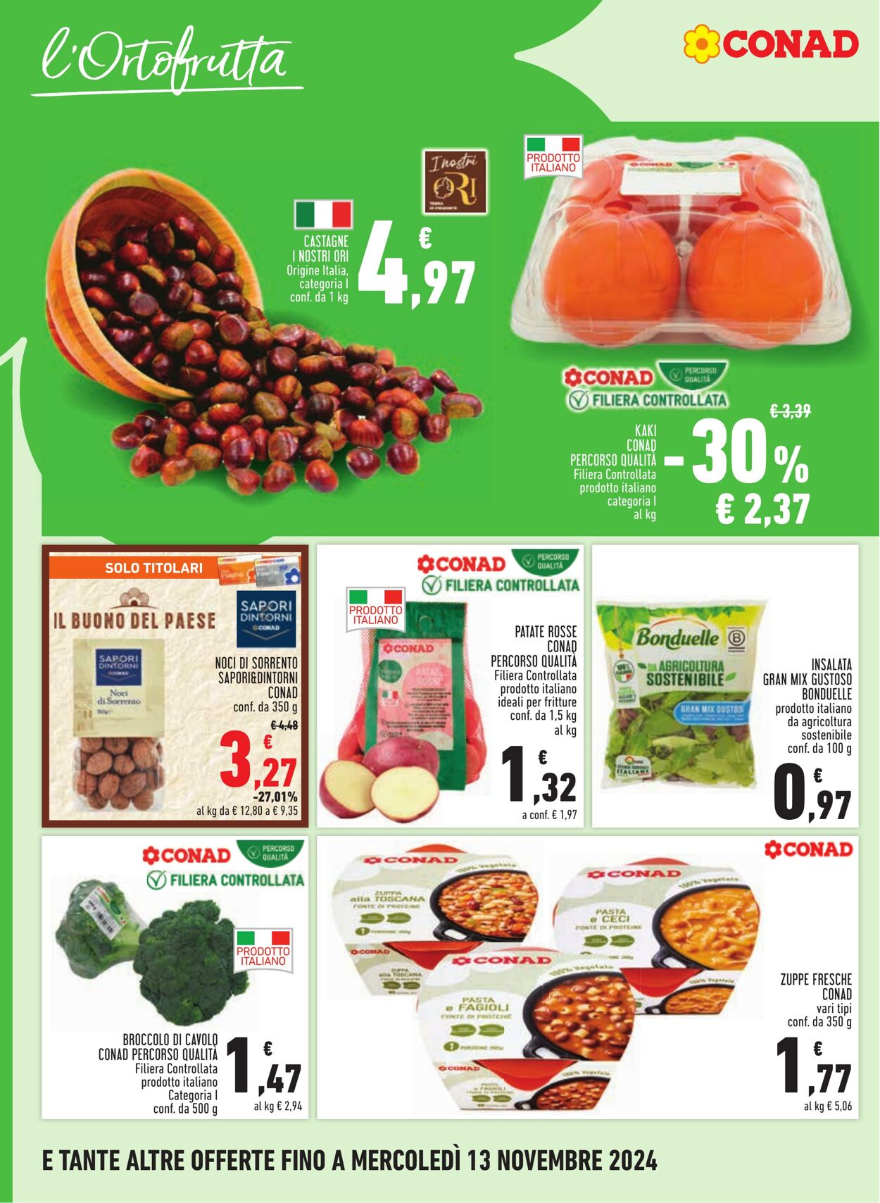 Volantino Conad 31.10.2024 - 13.11.2024