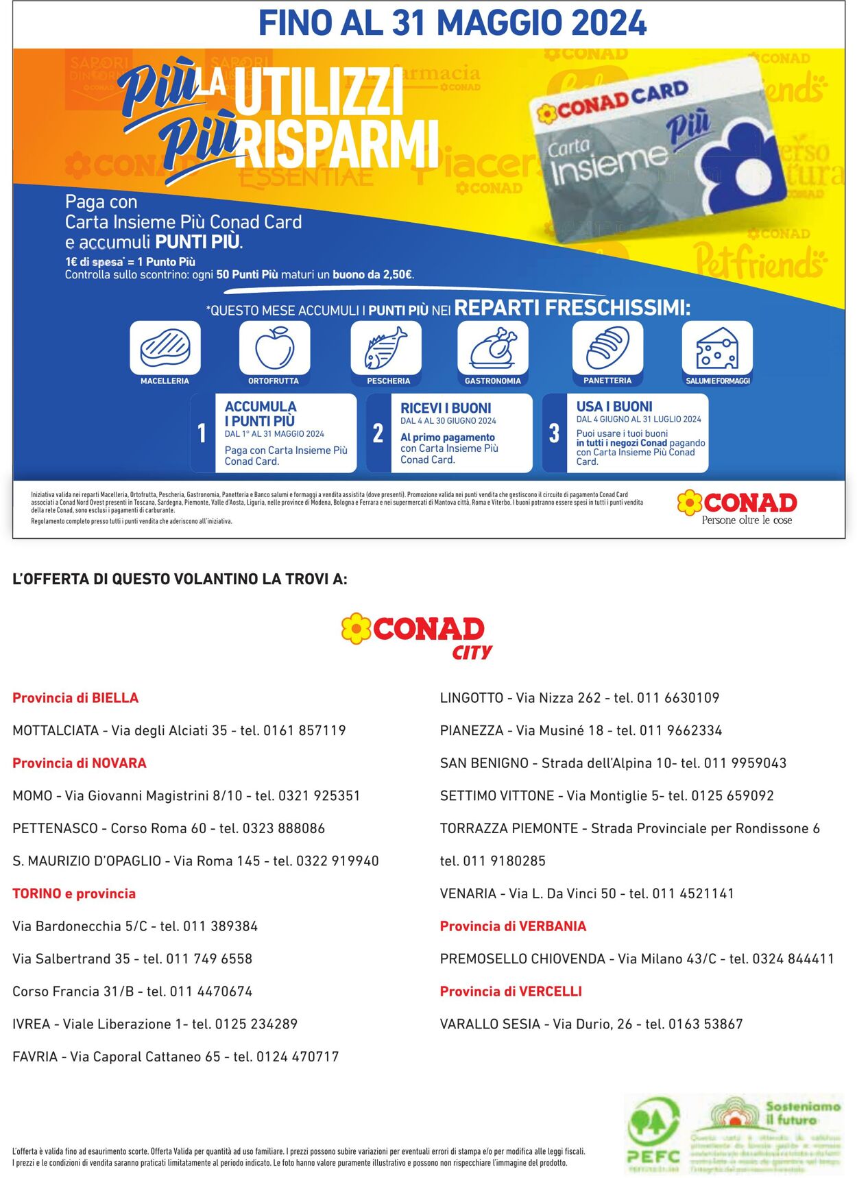 Volantino Conad 16.05.2024 - 12.06.2024