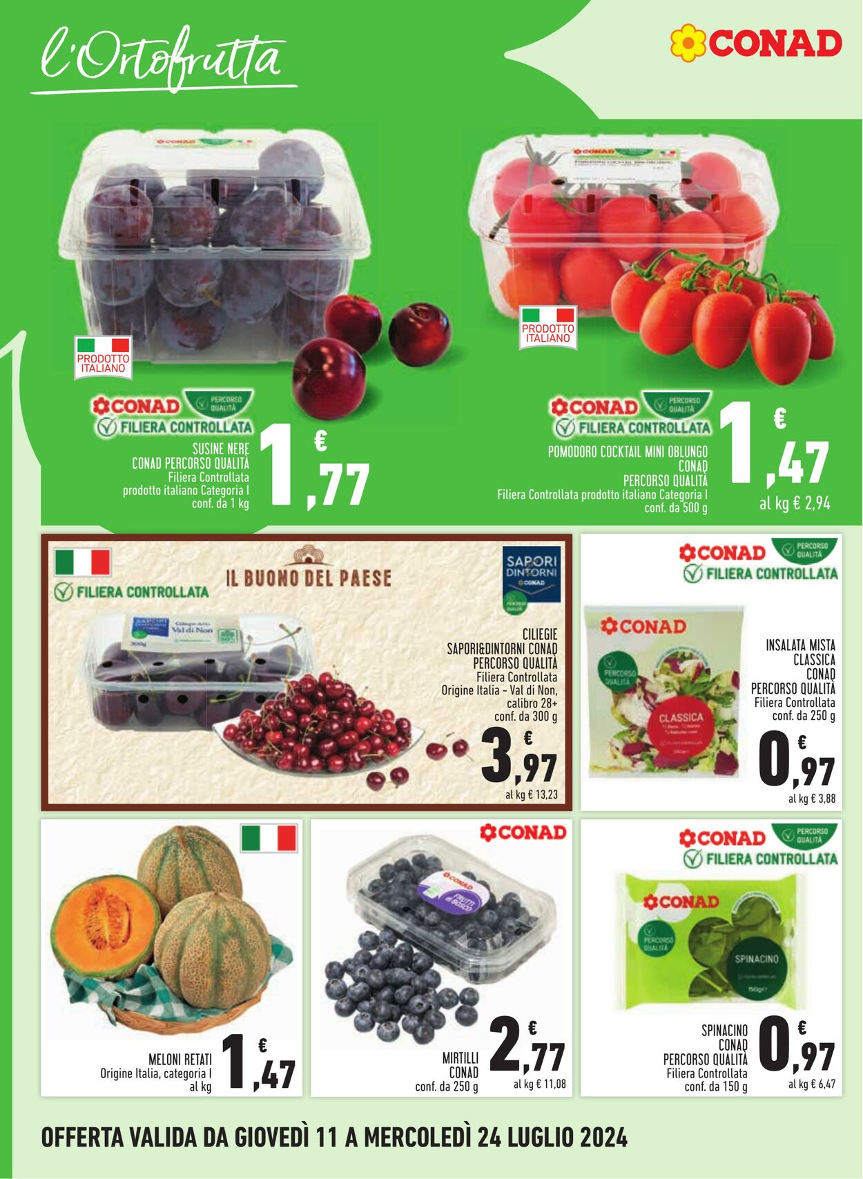 Volantino Conad 11.07.2024 - 24.07.2024