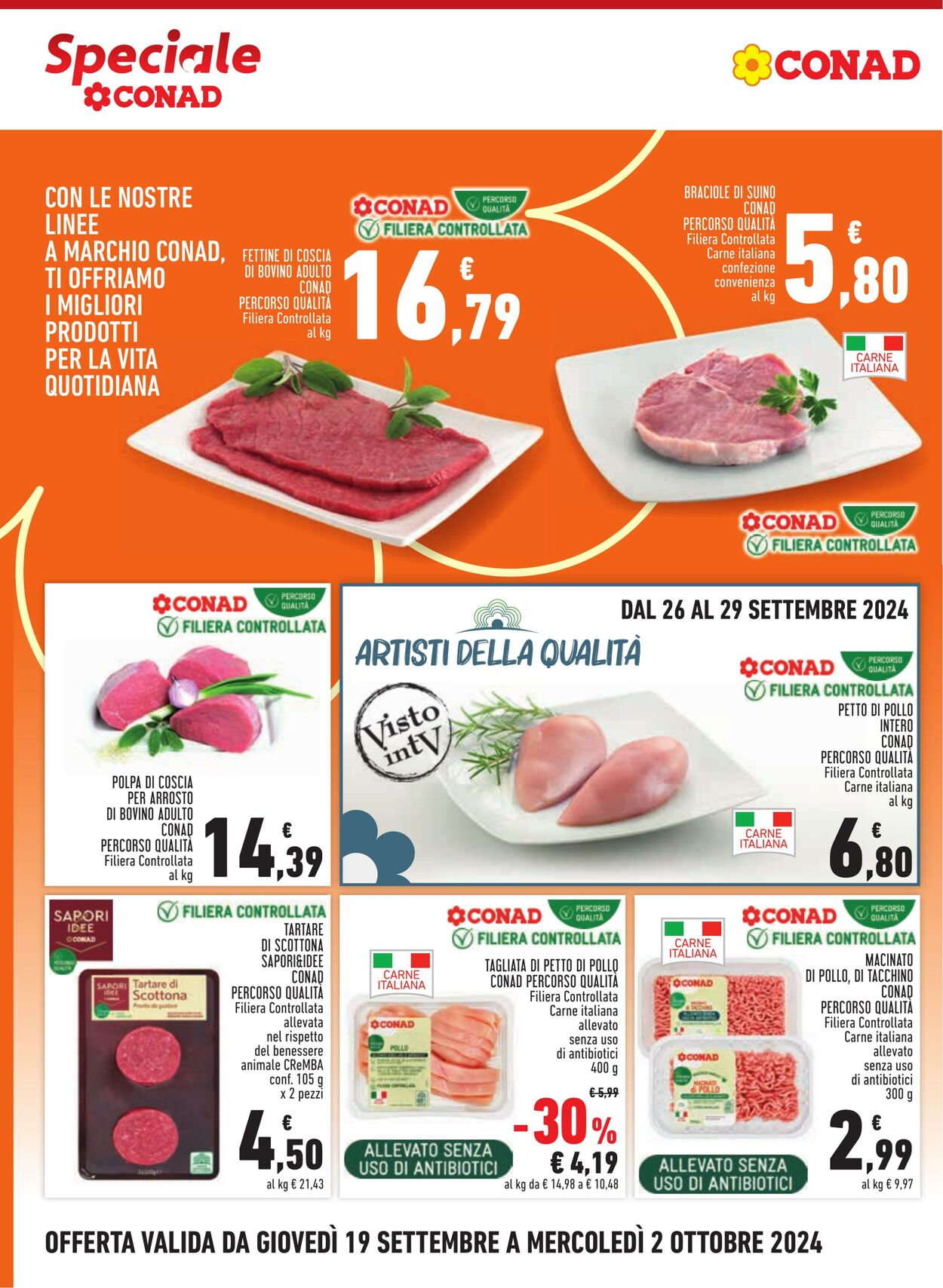 Volantino Conad 19.09.2024 - 02.10.2024