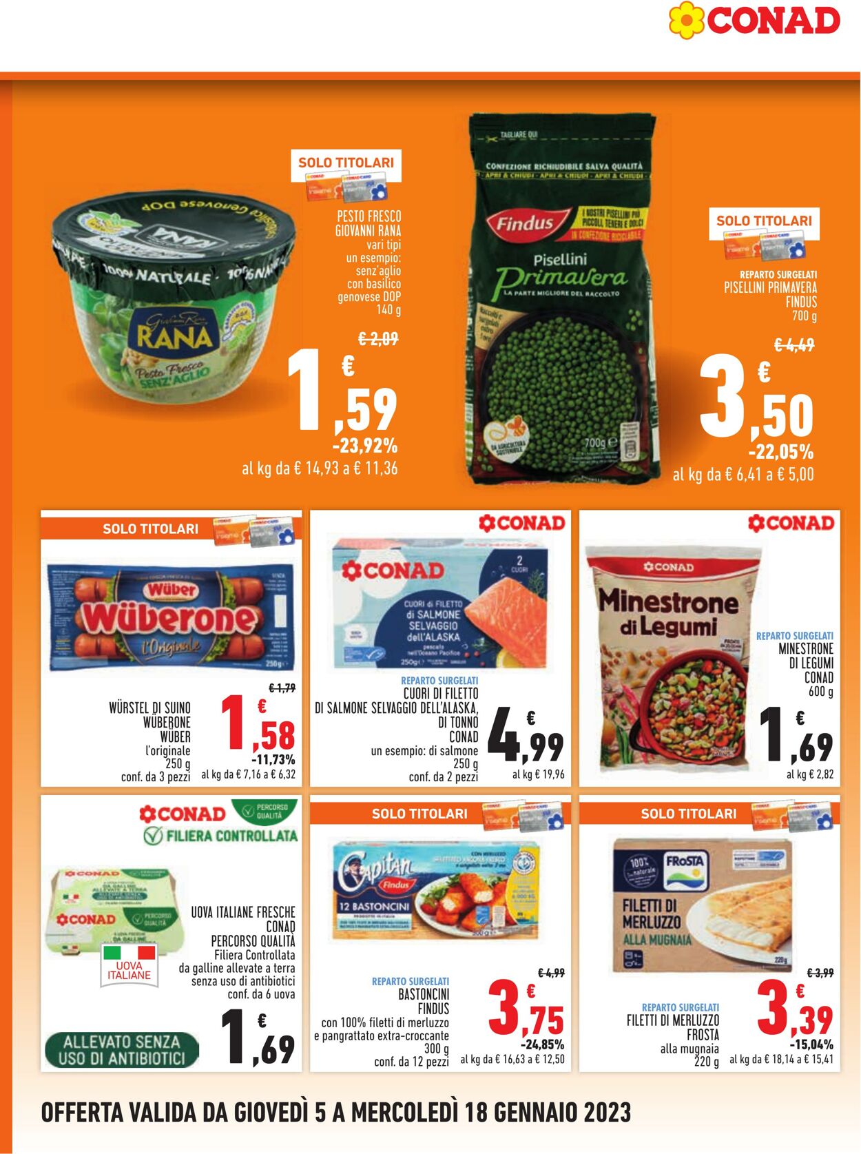 Volantino Conad 05.01.2023 - 18.01.2023