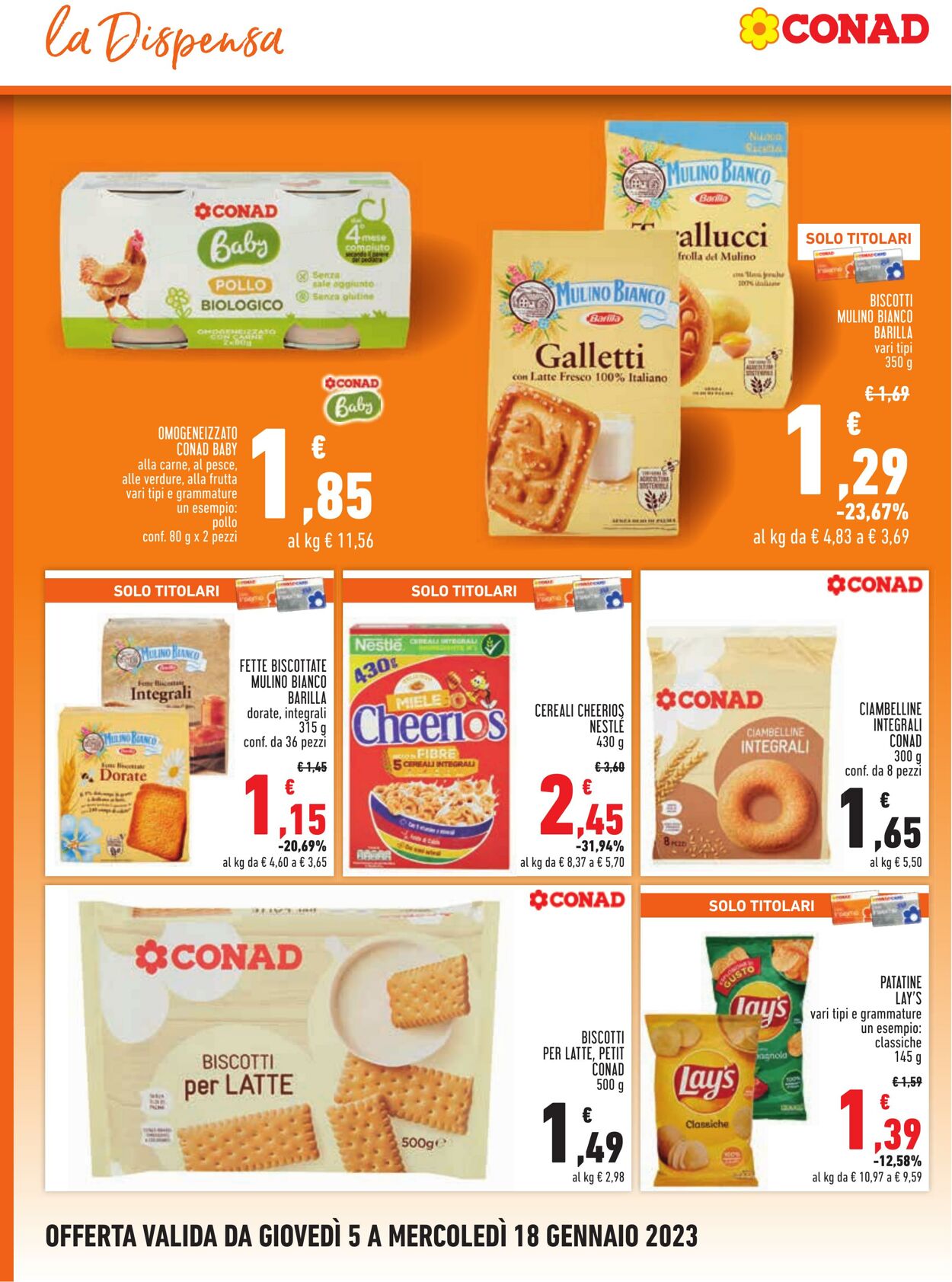 Volantino Conad 05.01.2023 - 18.01.2023