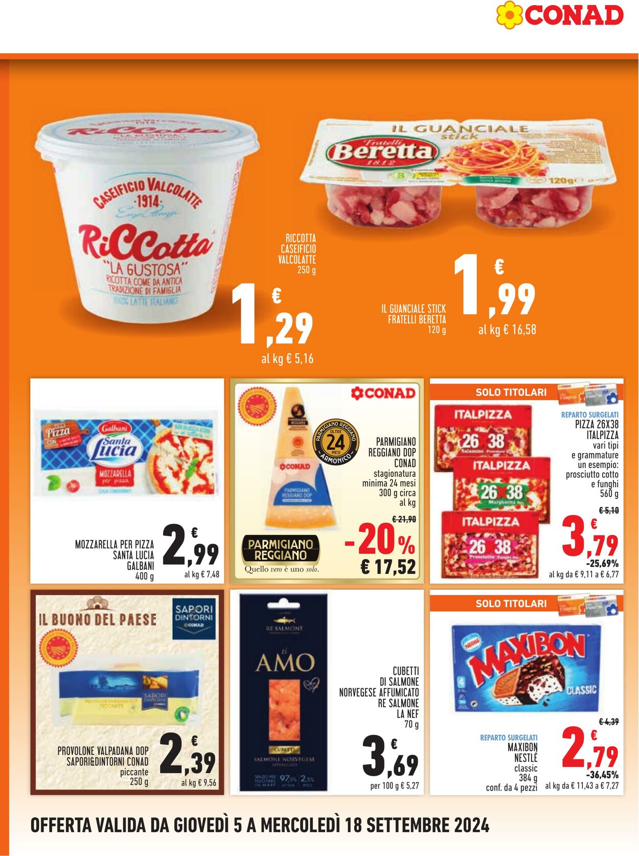 Volantino Conad 05.08.2024 - 18.09.2024