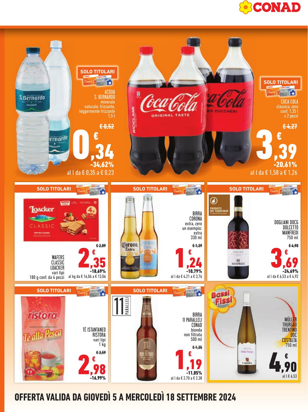 Volantino Conad 05.08.2024 - 18.09.2024