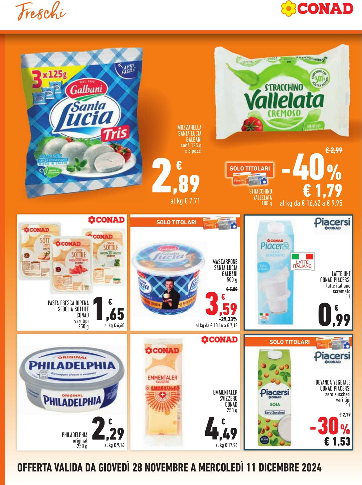 Volantino Conad 28.11.2024 - 11.12.2024