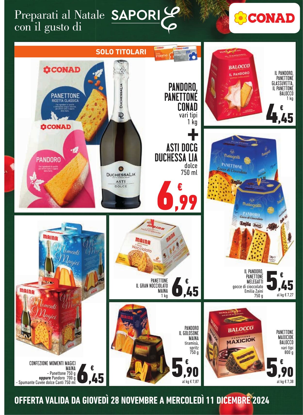 Volantino Conad 28.11.2024 - 11.12.2024