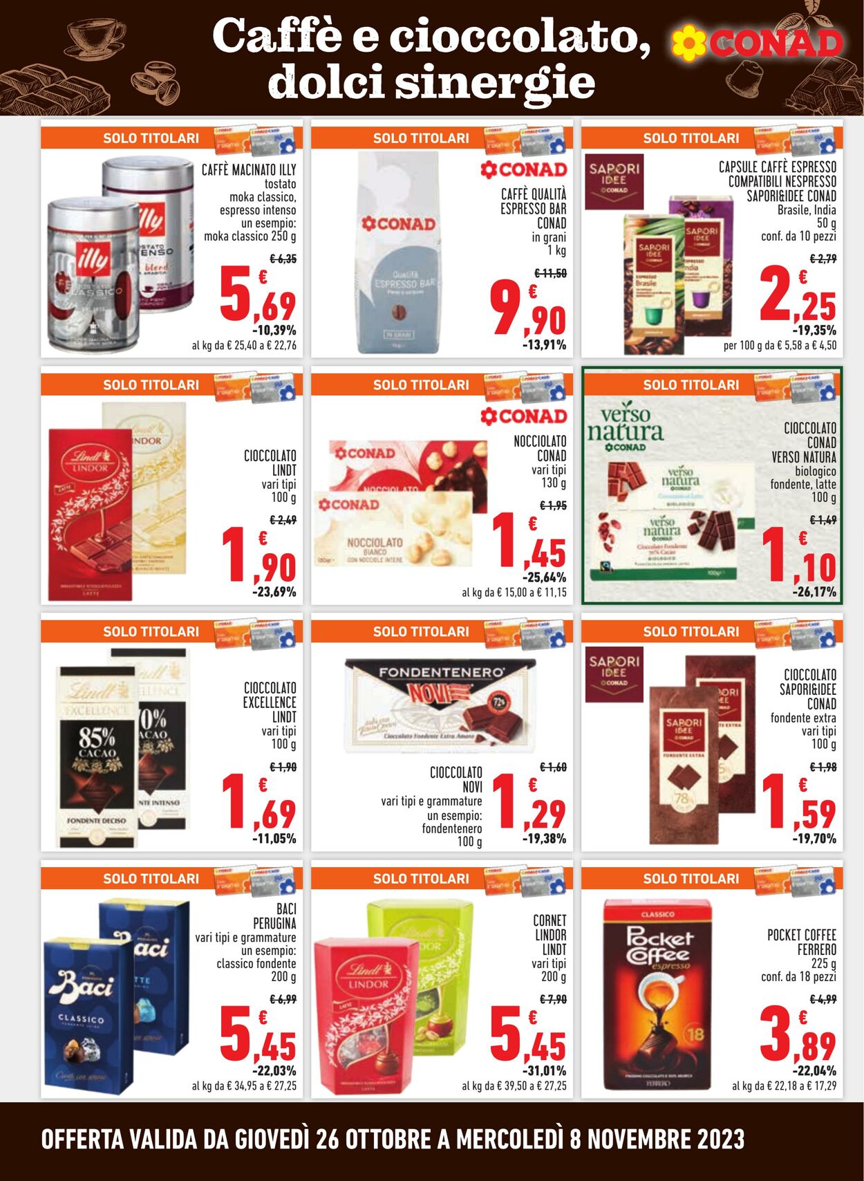 Volantino Conad 26.10.2023 - 08.11.2023