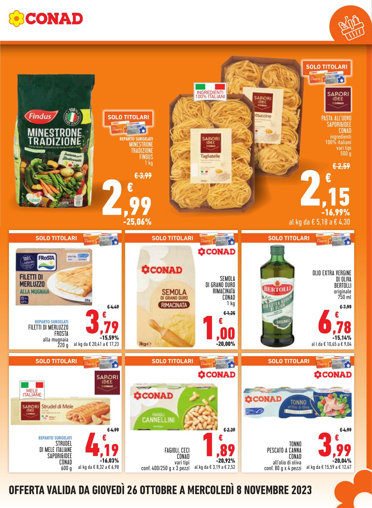 Volantino Conad 26.10.2023 - 08.11.2023