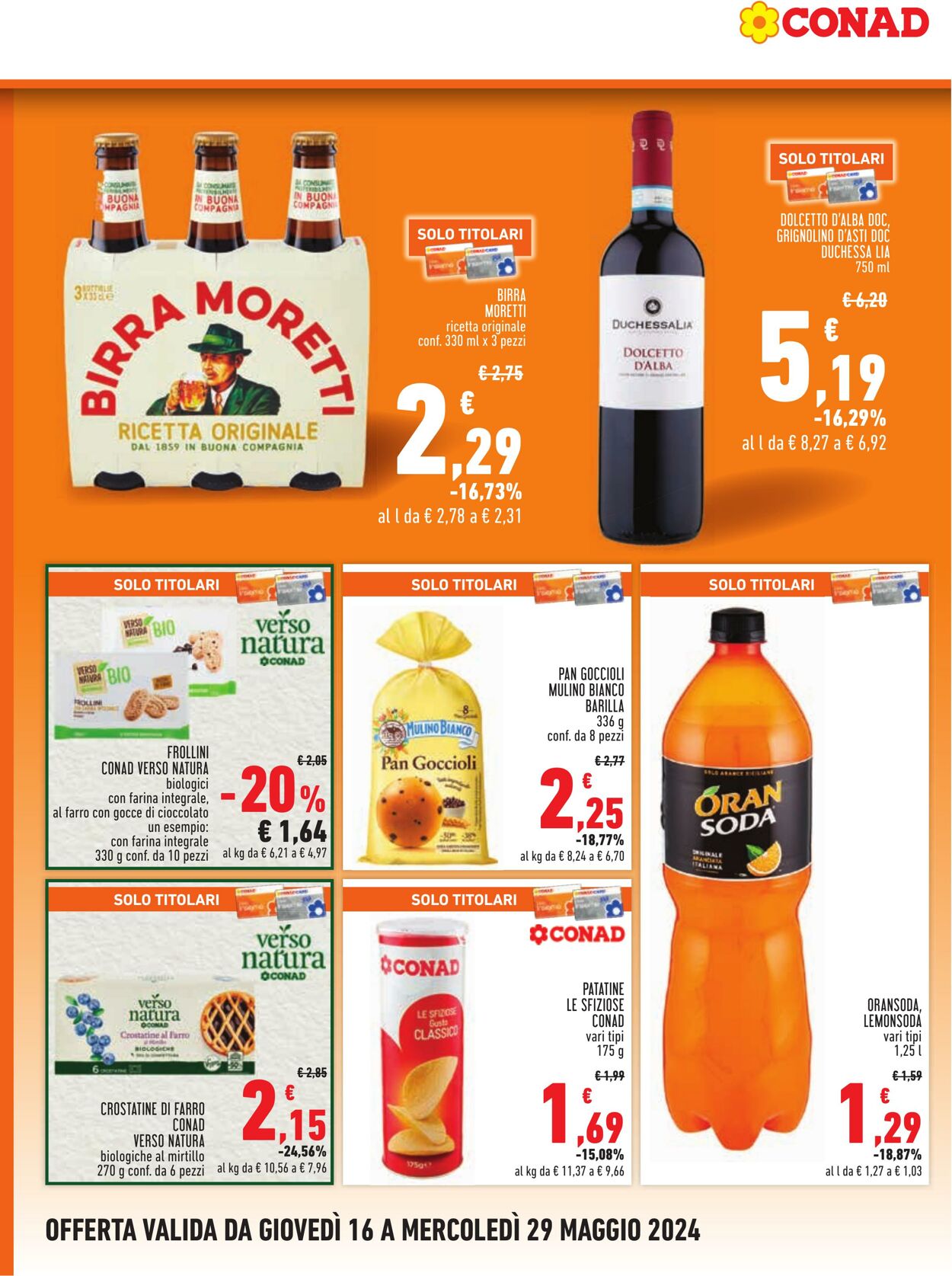 Volantino Conad 16.05.2024 - 29.05.2024