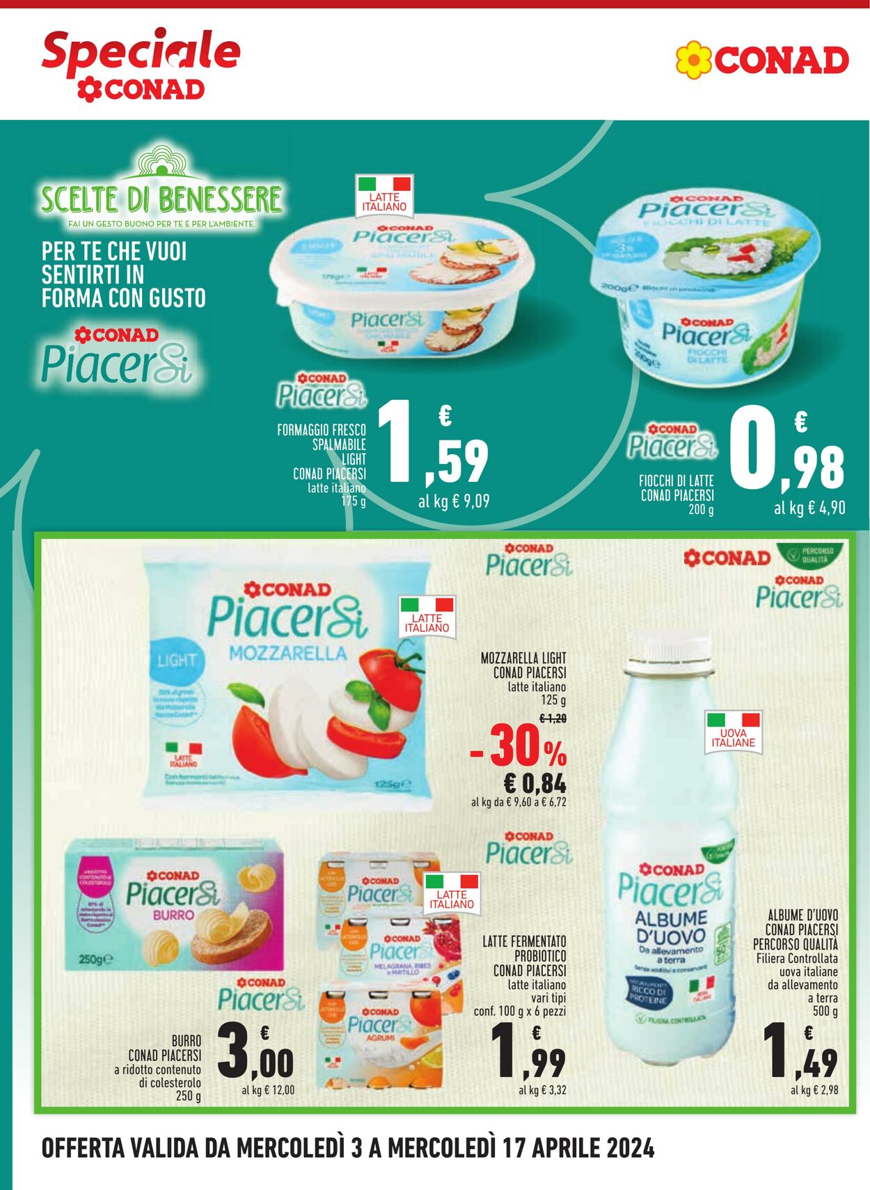 Volantino Conad 03.04.2024 - 17.04.2024