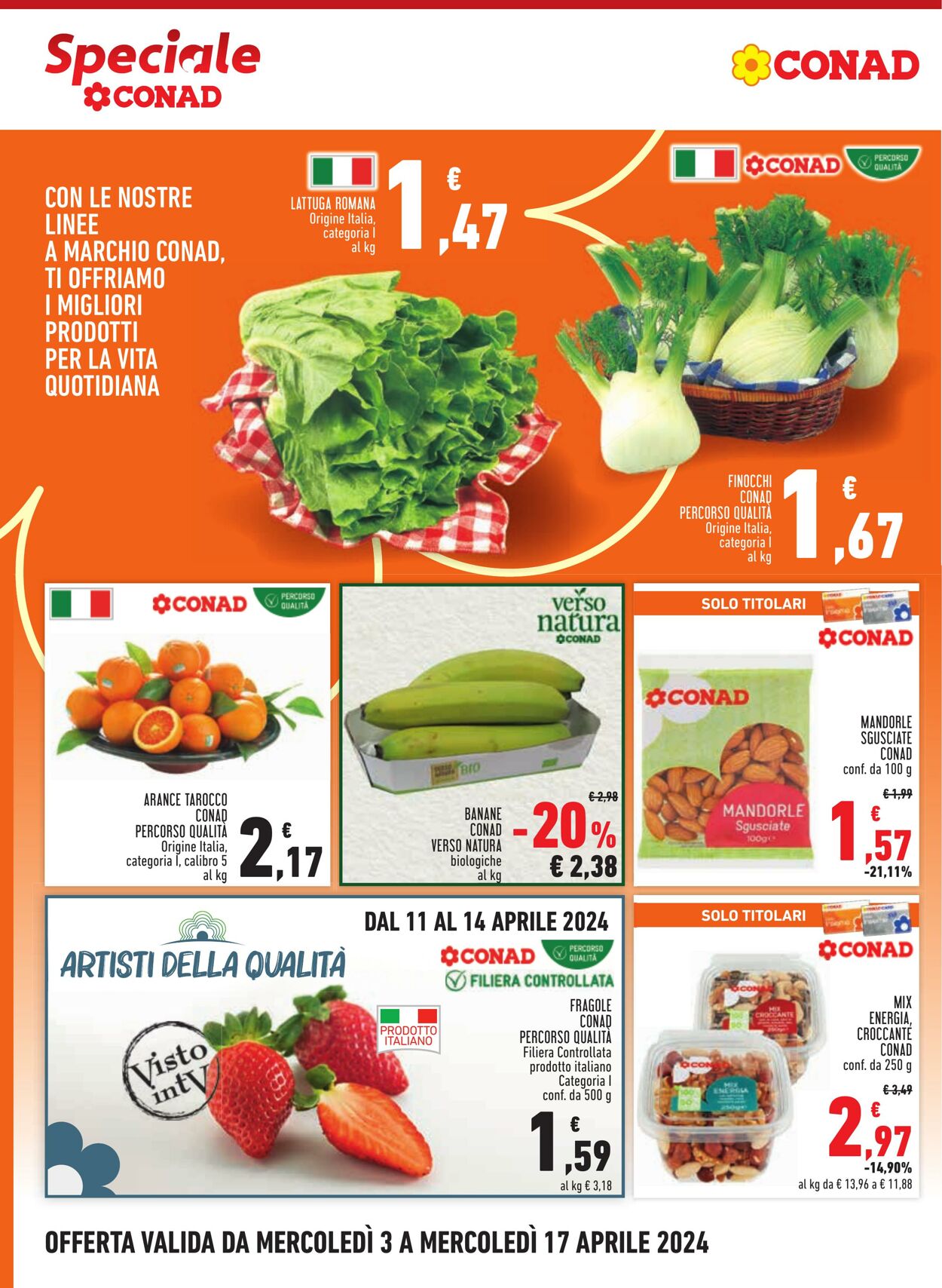 Volantino Conad 03.04.2024 - 17.04.2024