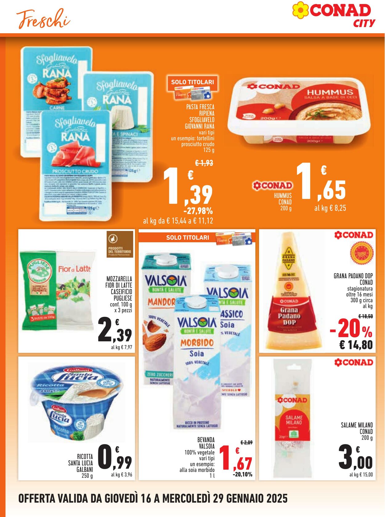 Volantino Conad 16.01.2025 - 29.01.2025