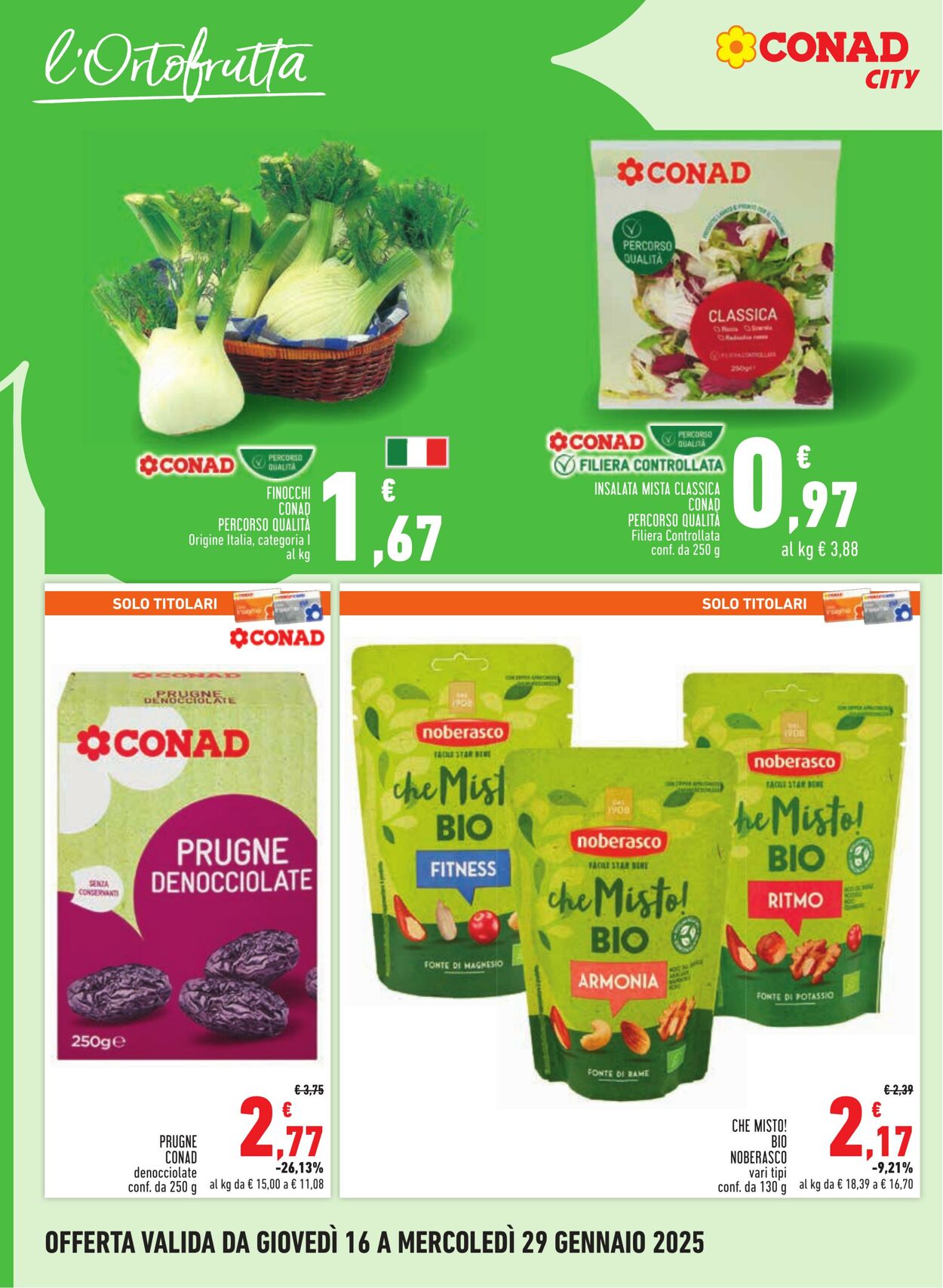 Volantino Conad 16.01.2025 - 29.01.2025