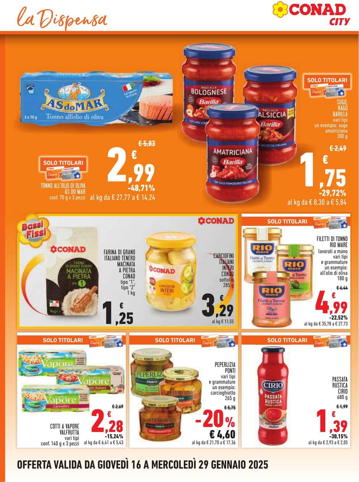 Volantino Conad 16.01.2025 - 29.01.2025