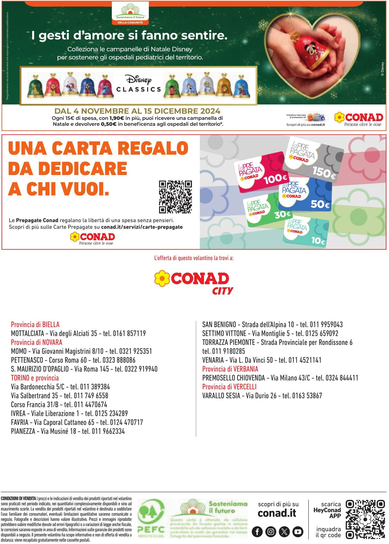 Volantino Conad 05.11.2024 - 24.12.2024