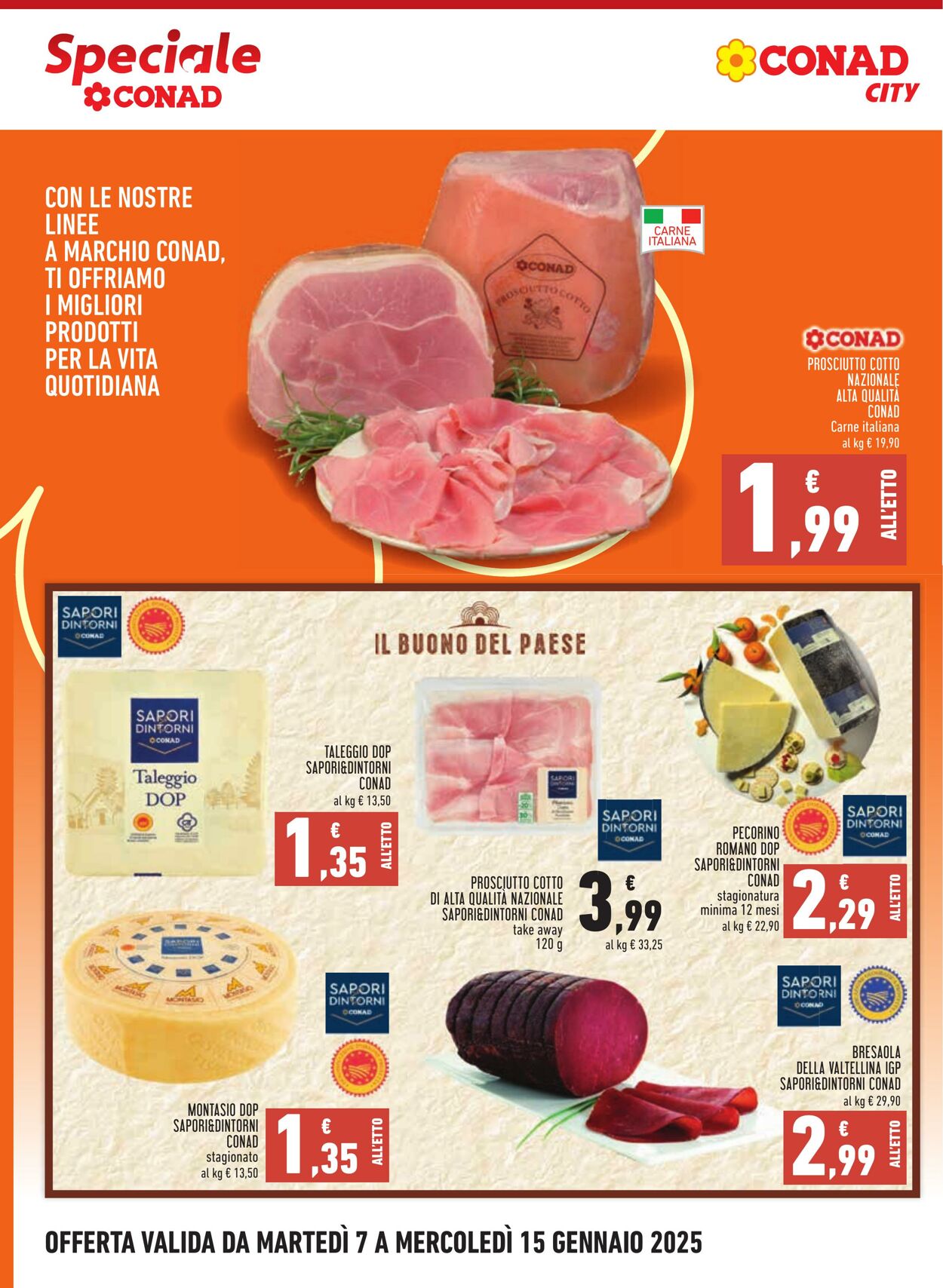 Volantino Conad 07.01.2025 - 15.01.2025