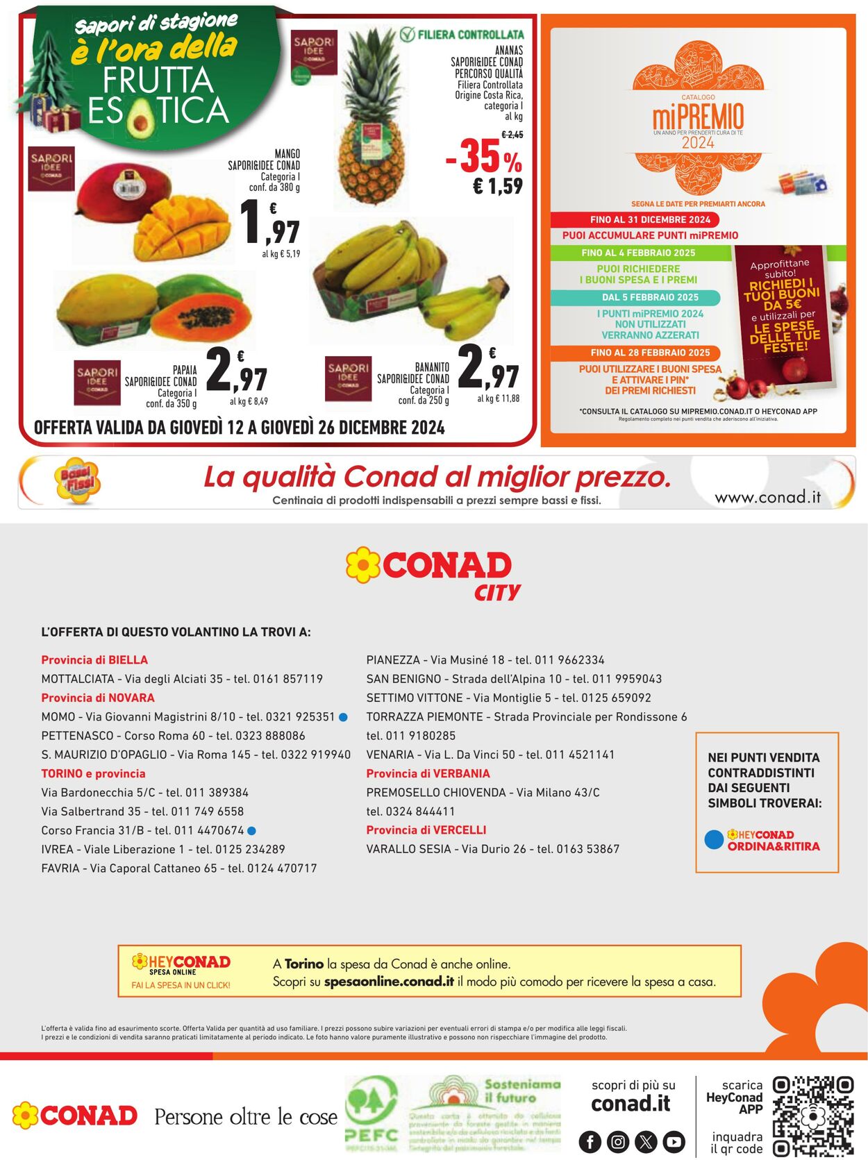 Volantino Conad 12.12.2024 - 26.12.2024