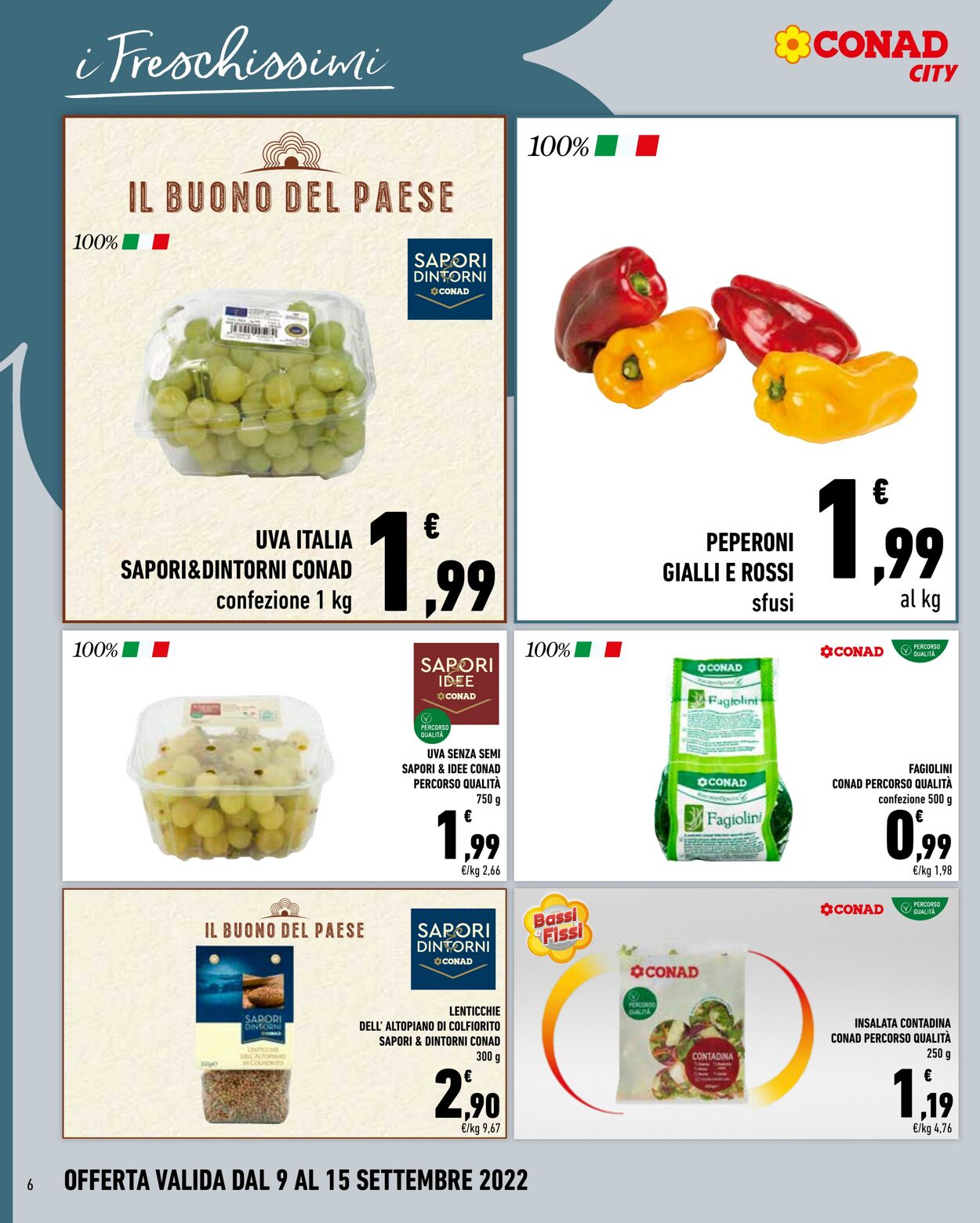 Volantino Conad 09.09.2022 - 15.09.2022