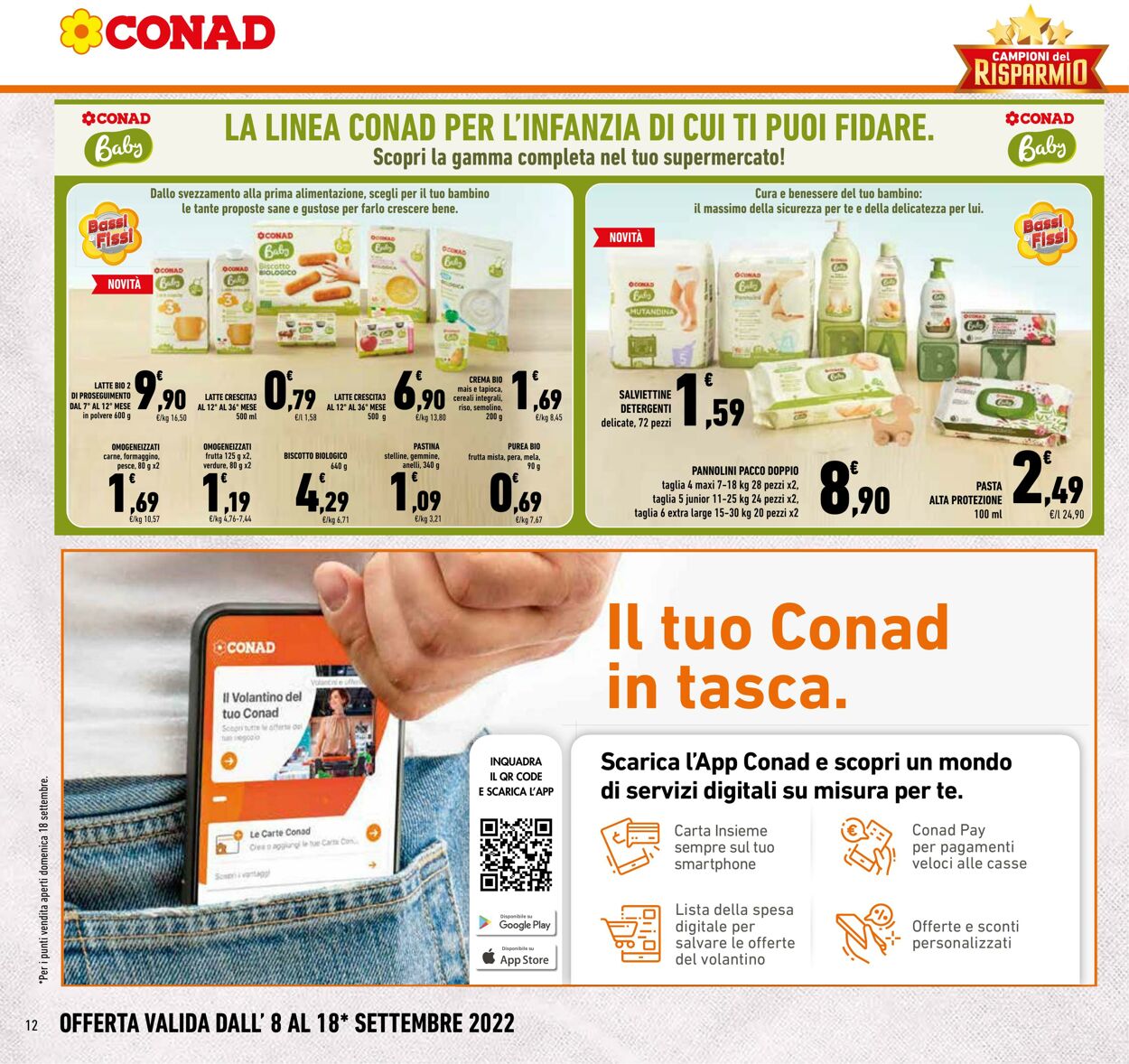 Volantino Conad 08.09.2022 - 18.09.2022