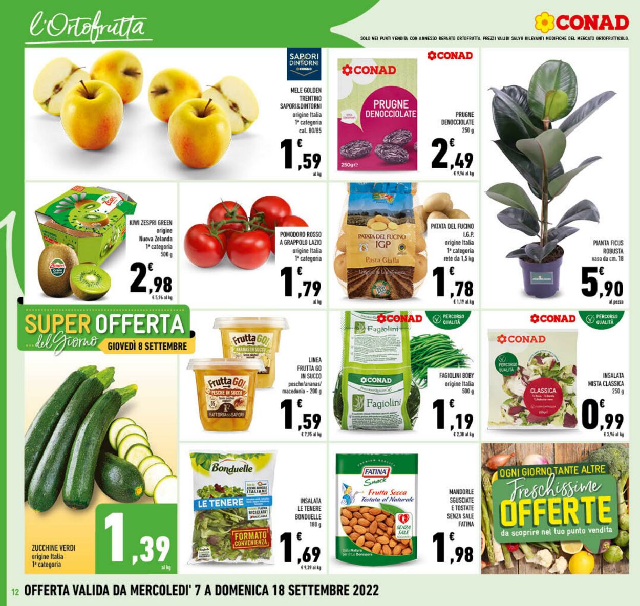 Volantino Conad 07.09.2022 - 18.09.2022