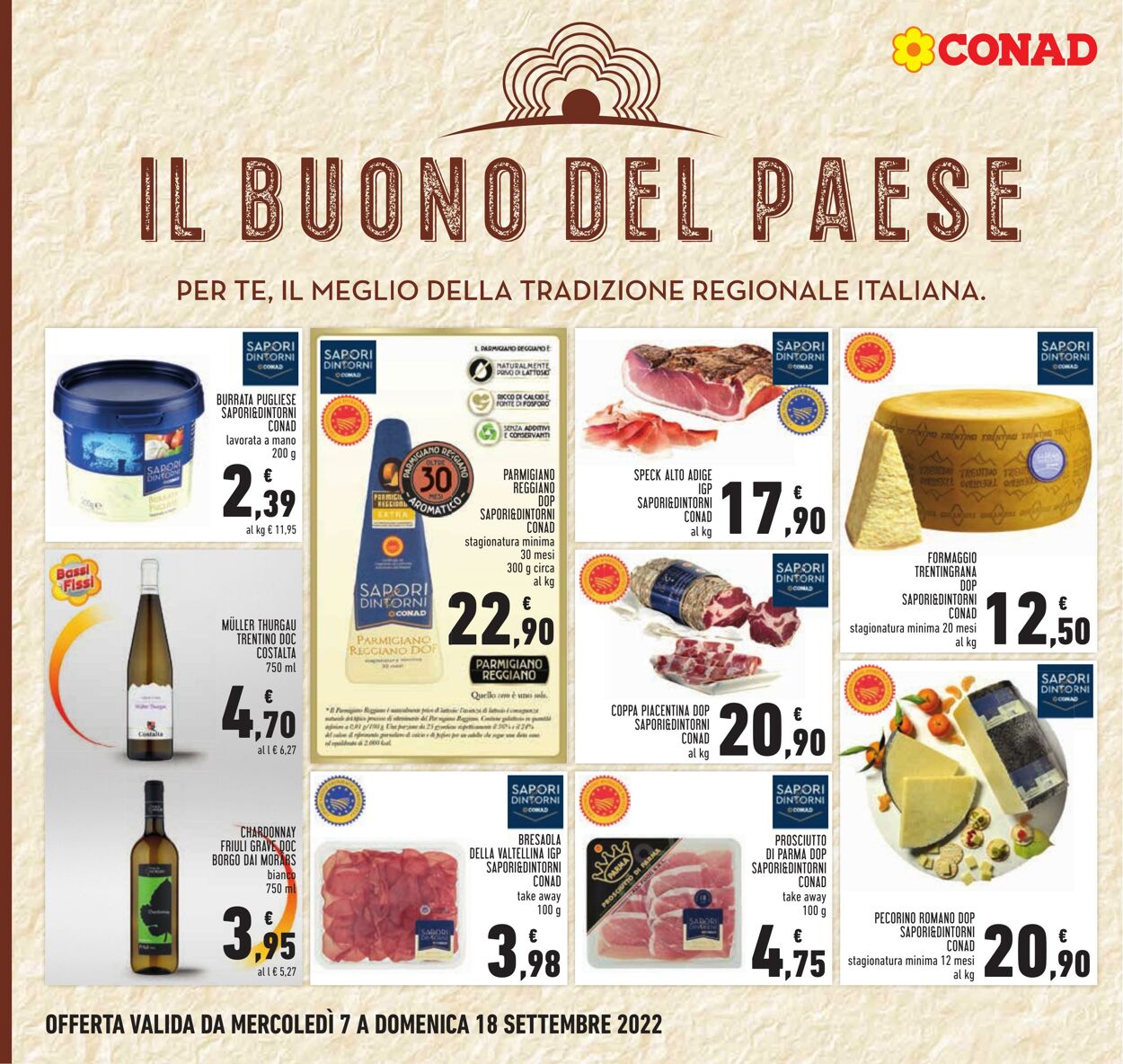 Volantino Conad 07.09.2022 - 18.09.2022