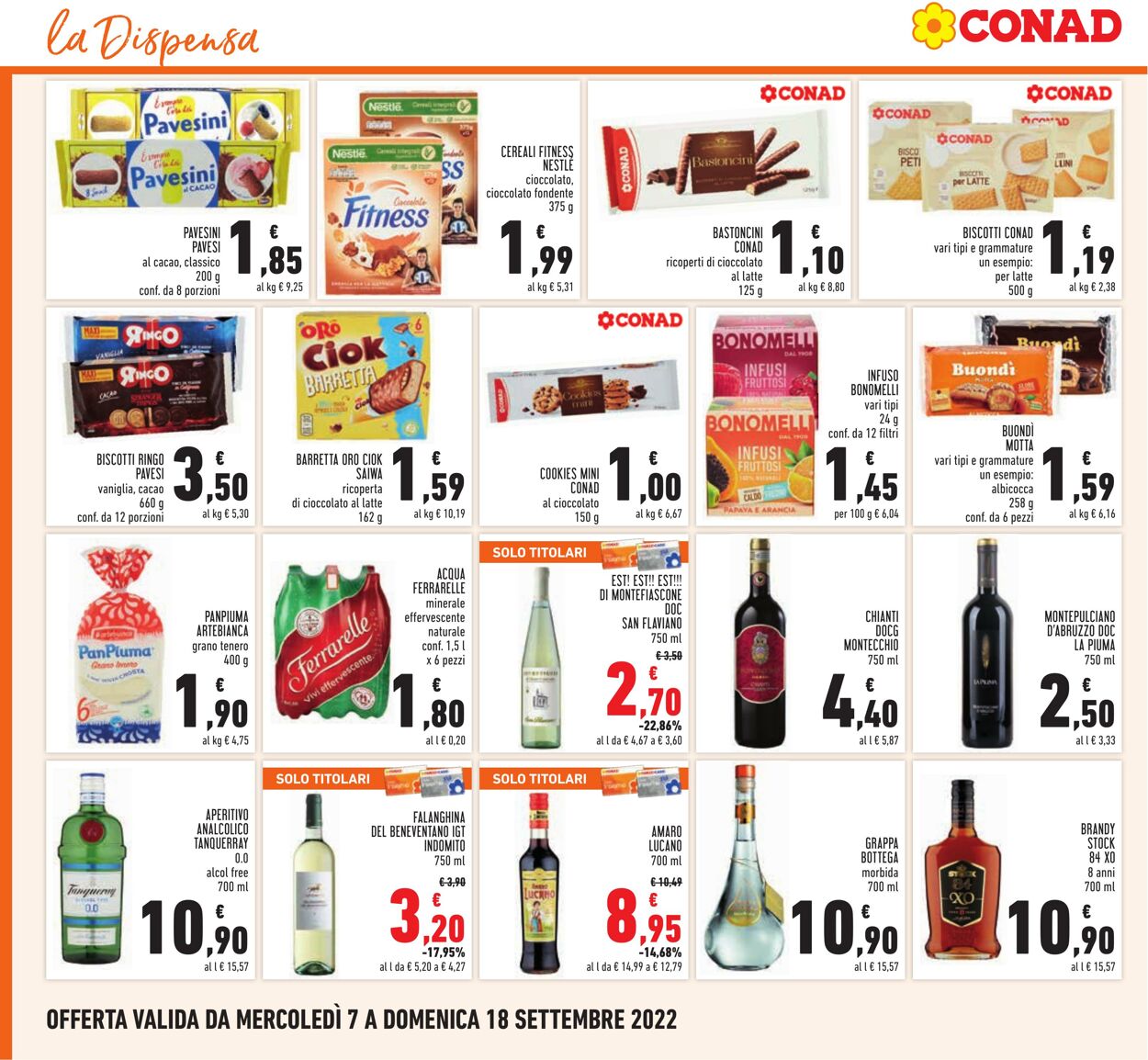 Volantino Conad 07.09.2022 - 18.09.2022