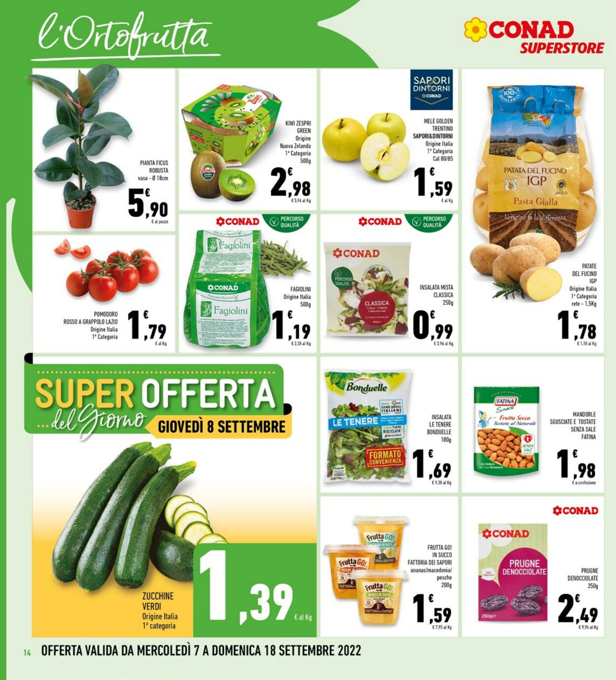 Volantino Conad 07.09.2022 - 18.09.2022