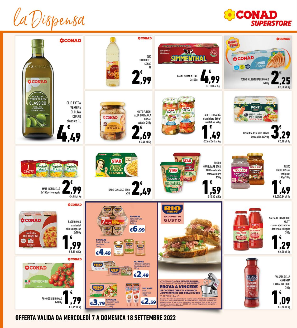 Volantino Conad 07.09.2022 - 18.09.2022