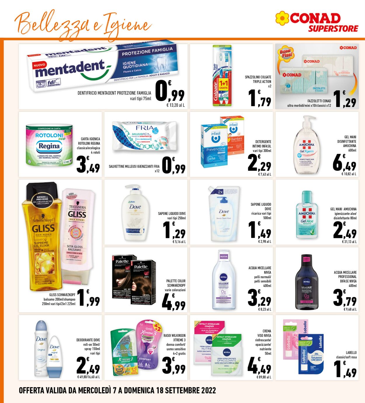 Volantino Conad 07.09.2022 - 18.09.2022