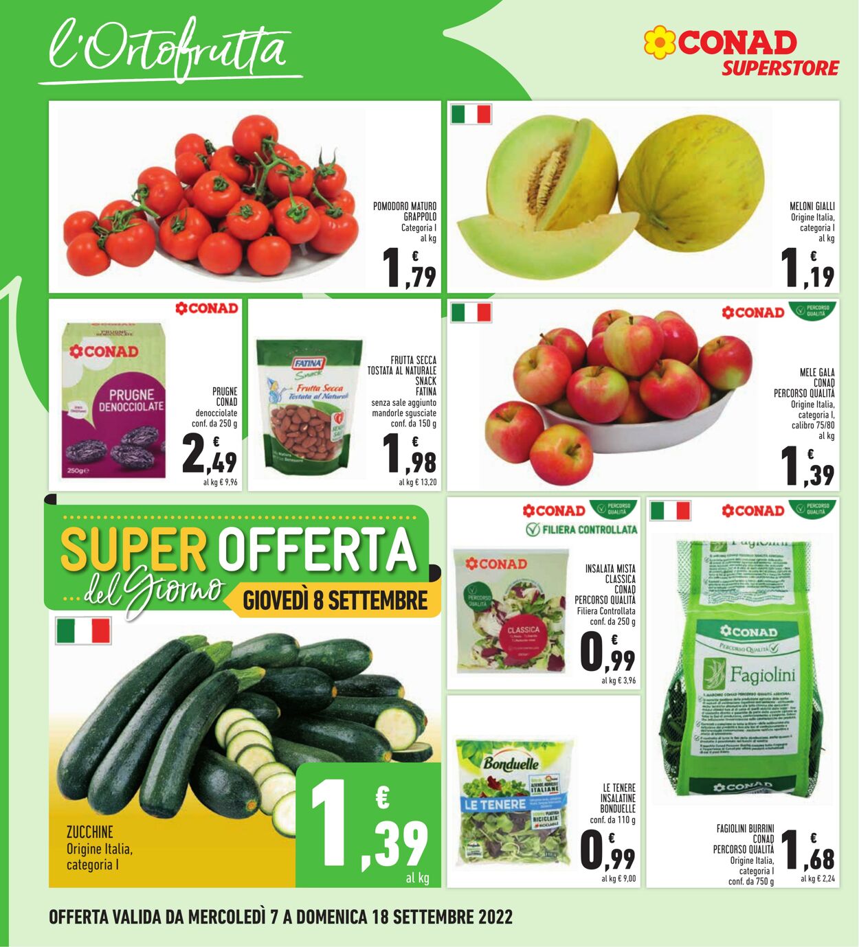 Volantino Conad 07.09.2022 - 18.09.2022