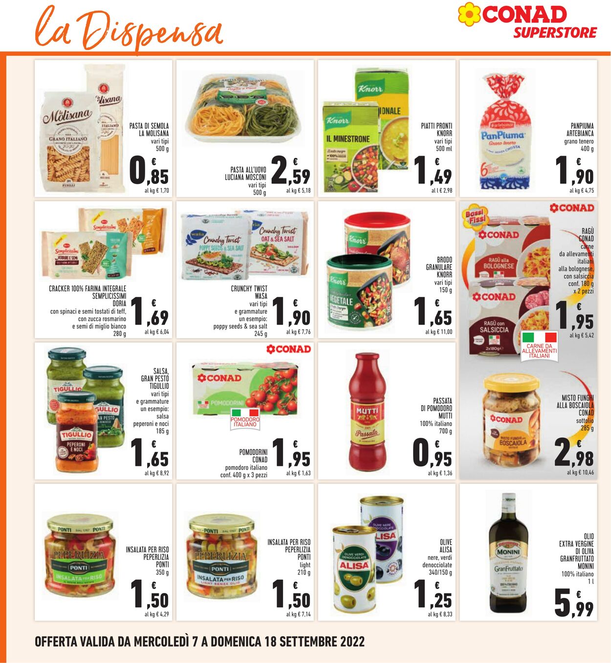 Volantino Conad 07.09.2022 - 18.09.2022