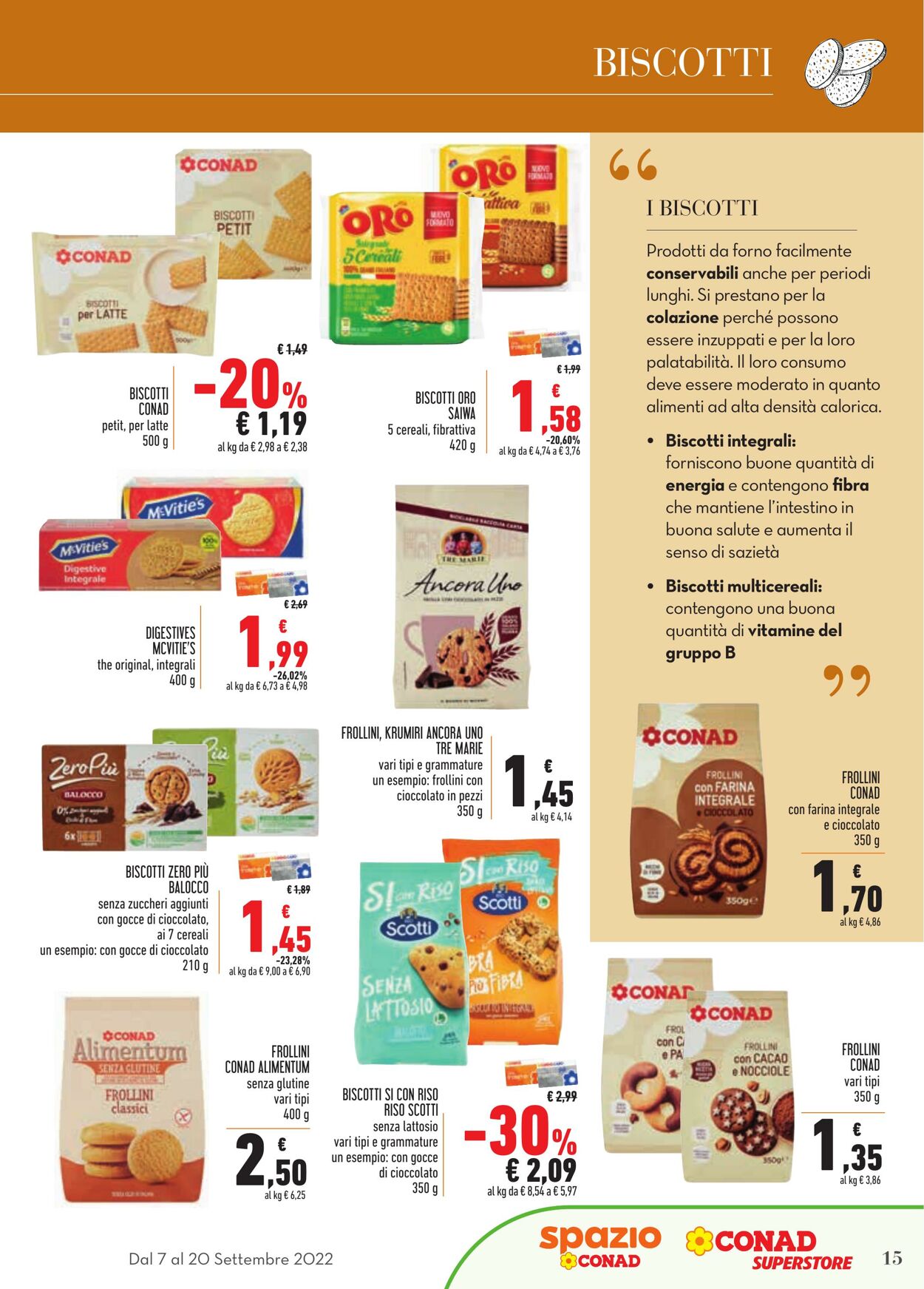 Volantino Conad 08.09.2022 - 21.09.2022