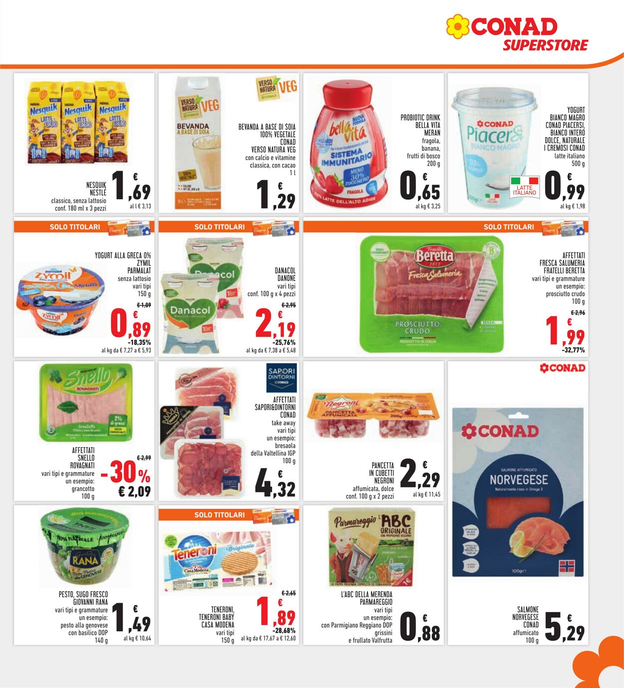 Volantino Conad 08.09.2022 - 21.09.2022