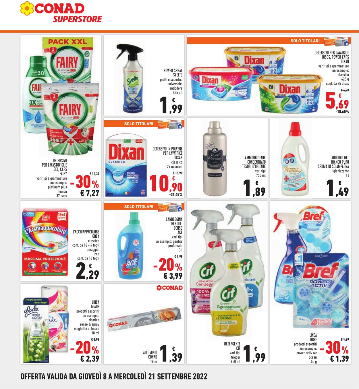 Volantino Conad 08.09.2022 - 21.09.2022