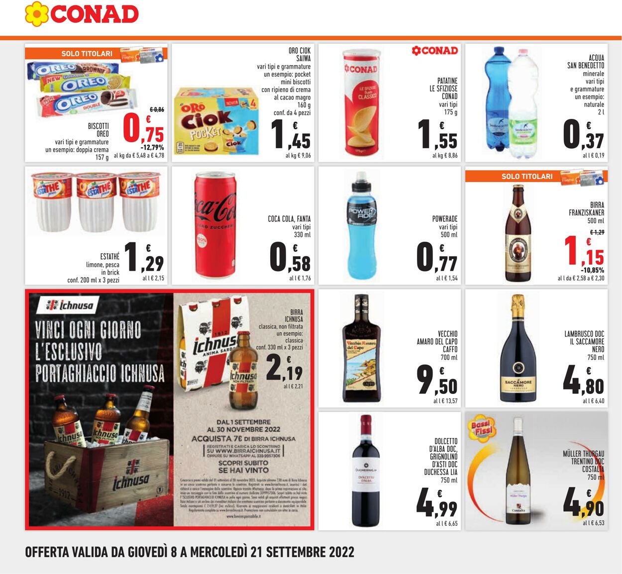 Volantino Conad 08.09.2022 - 21.09.2022